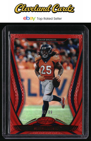 2020 Panini Certified #53 Melvin Gordon III Mirror Red #/99