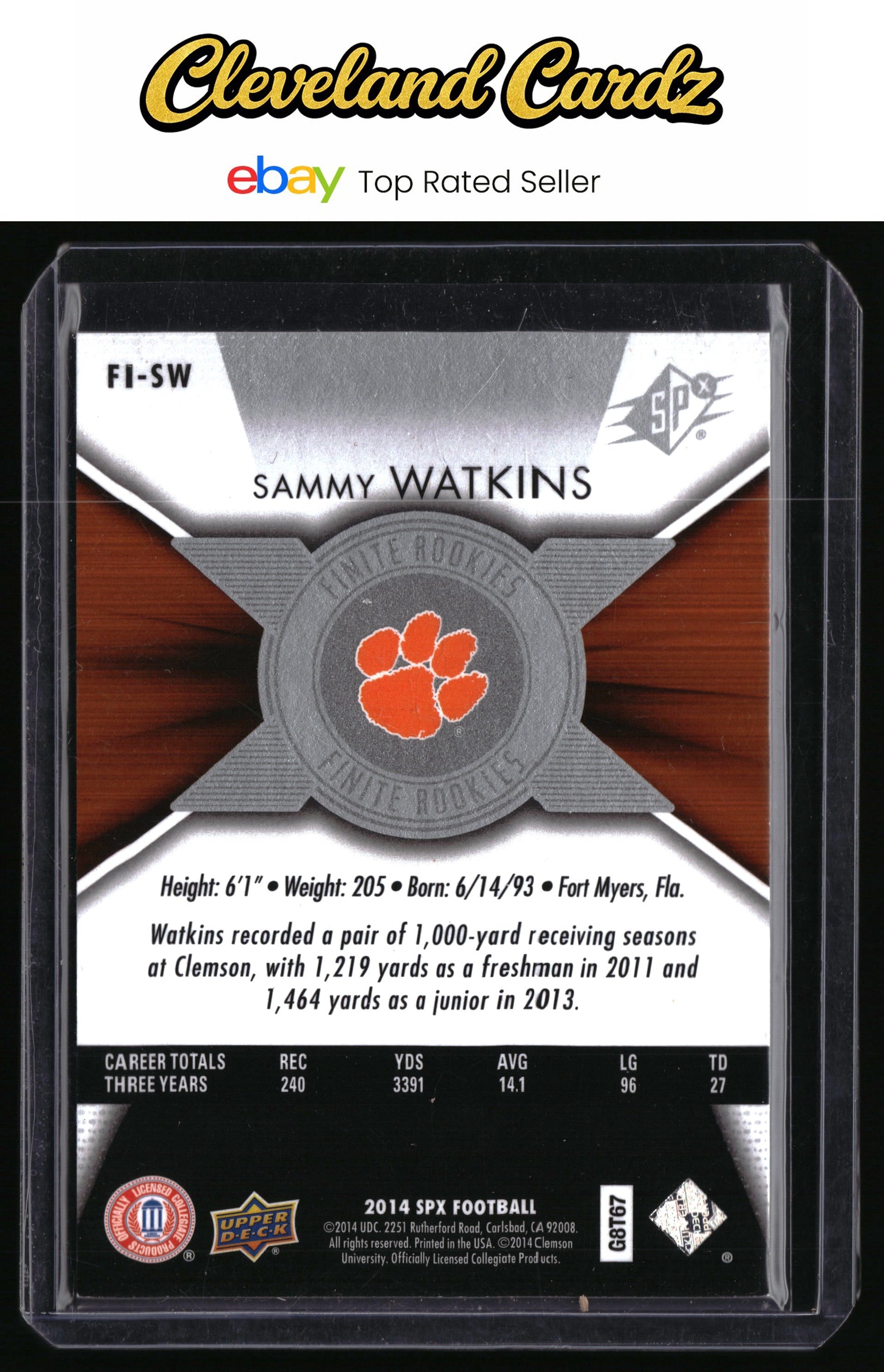 2014 SPx #FI-SW Sammy Watkins Finite #/799