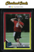 2019 Donruss Optic #200 Clayton Thorson Red and Yellow