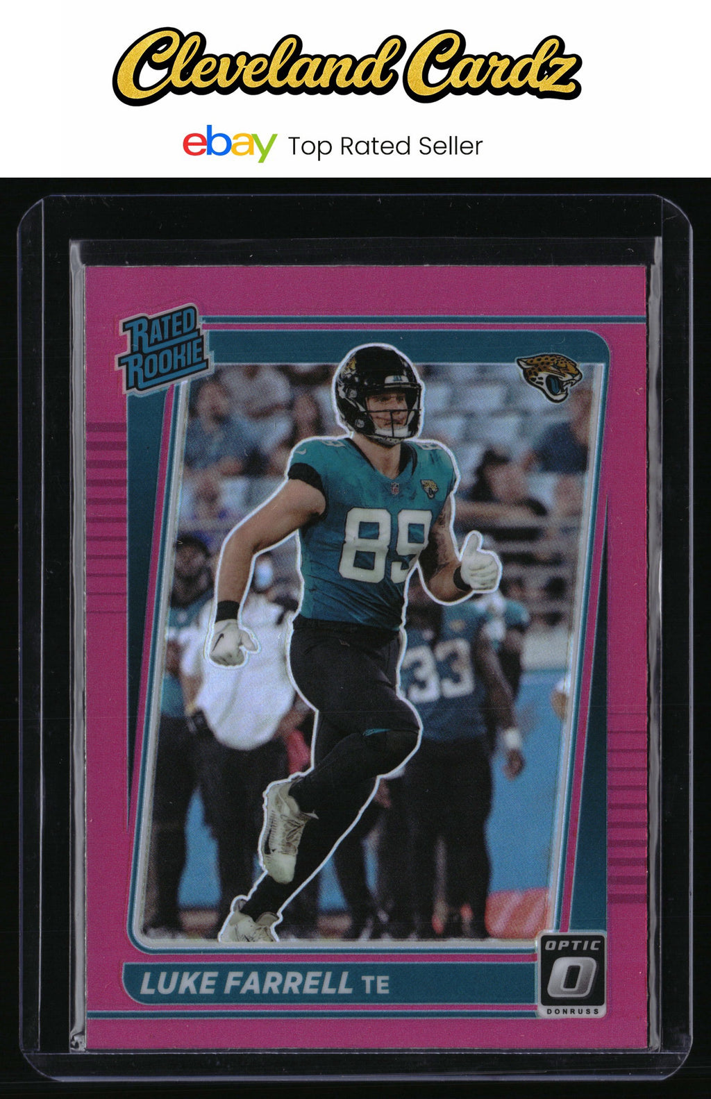 2021 Donruss Optic #287 Luke Farrell Pink