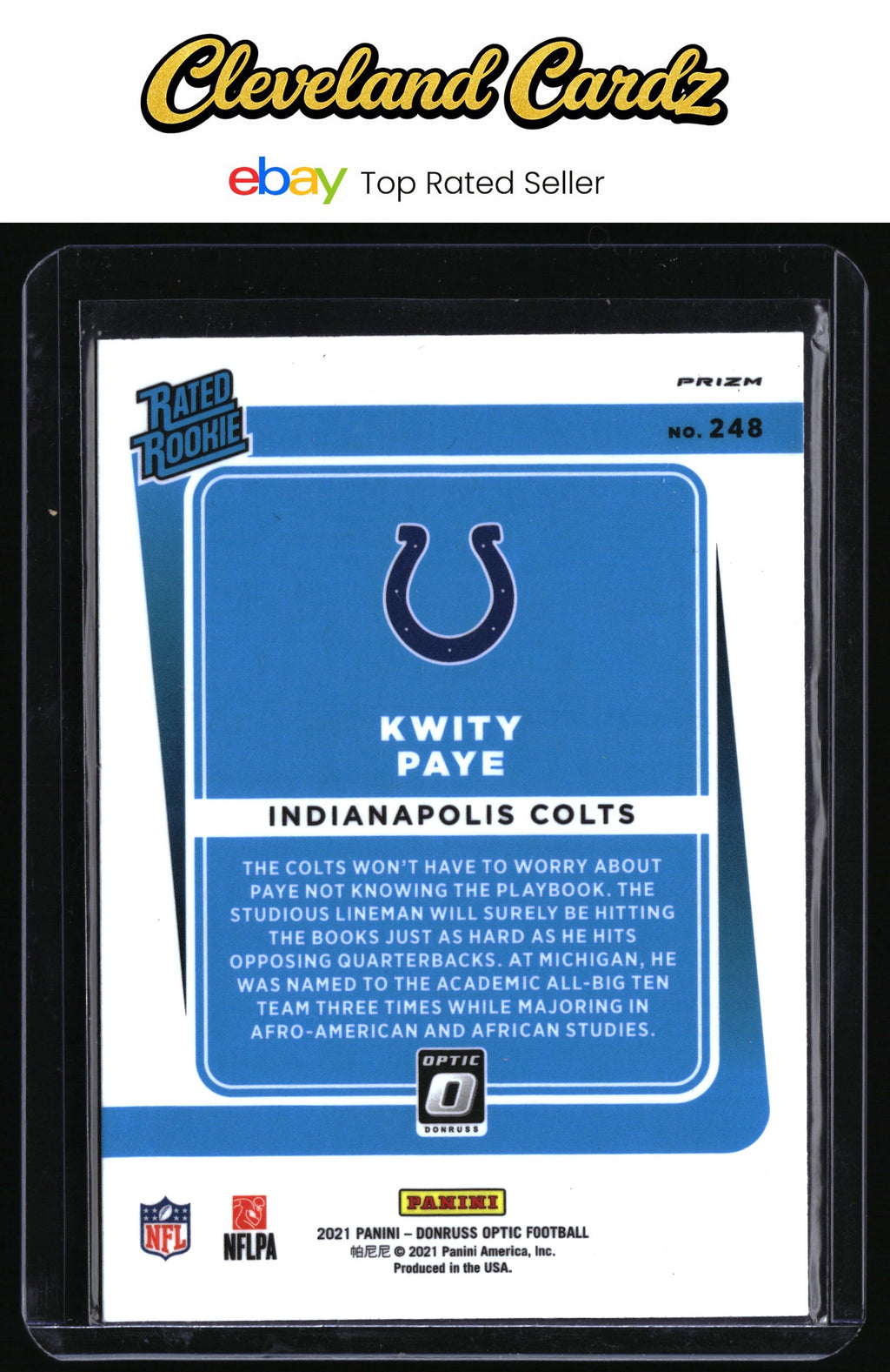 2021 Donruss Optic #248 Kwity Paye Holo