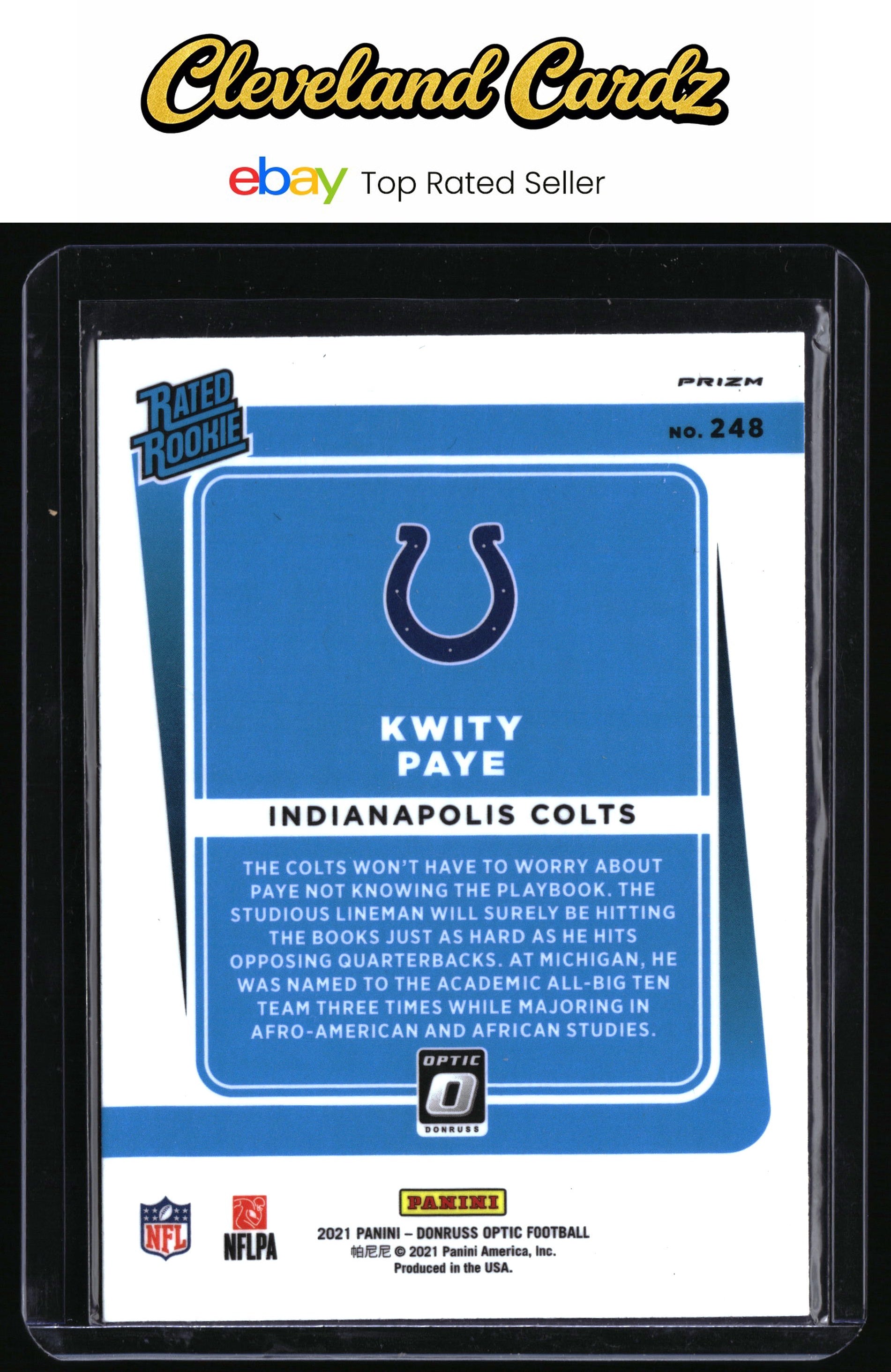 2021 Donruss Optic #248 Kwity Paye Holo