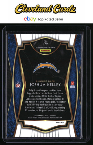 2020 Panini Select #179 Joshua Kelley Silver Prizm