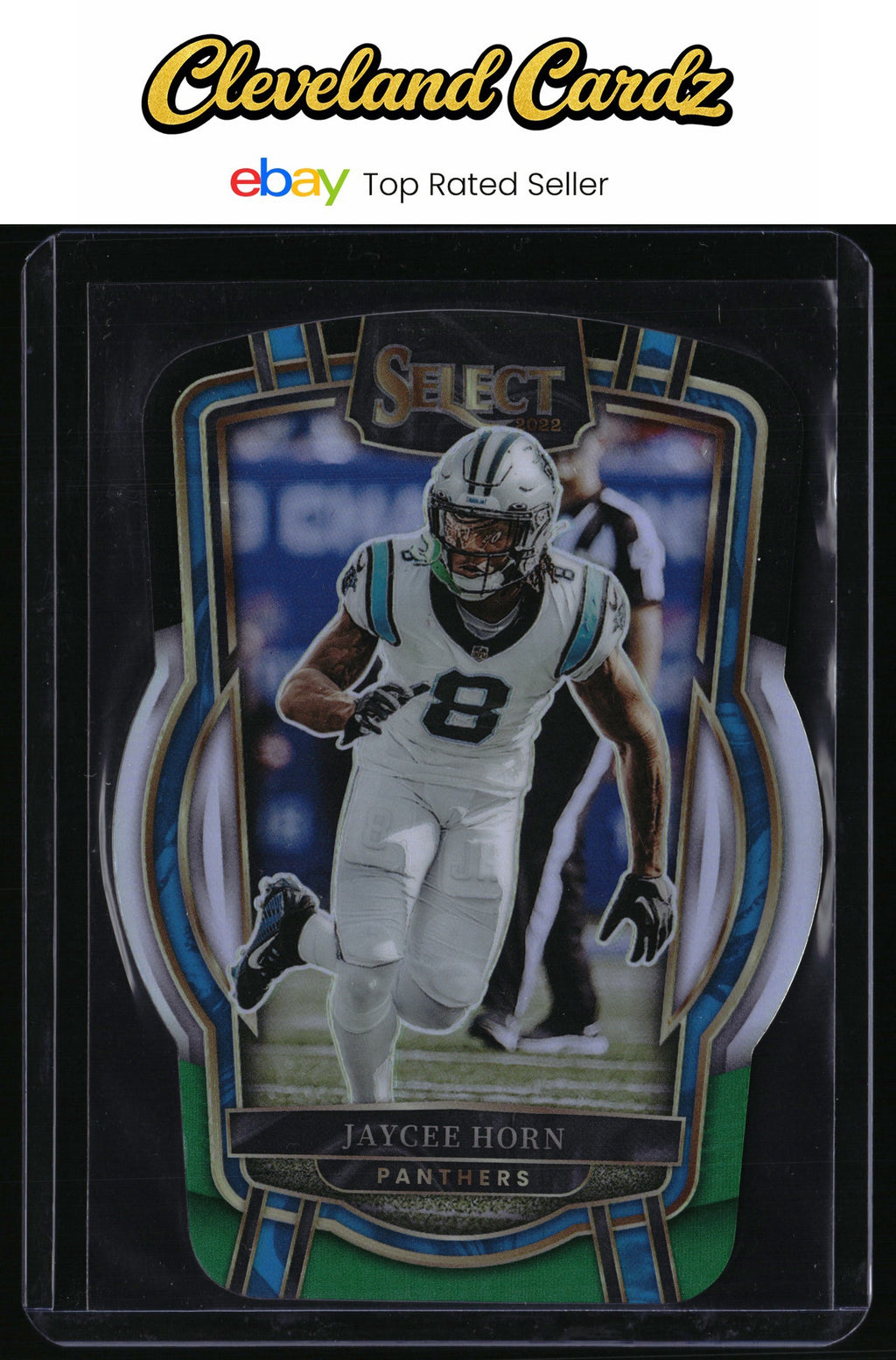 2022 Panini Select #288 Jaycee Horn White Prizm #/35