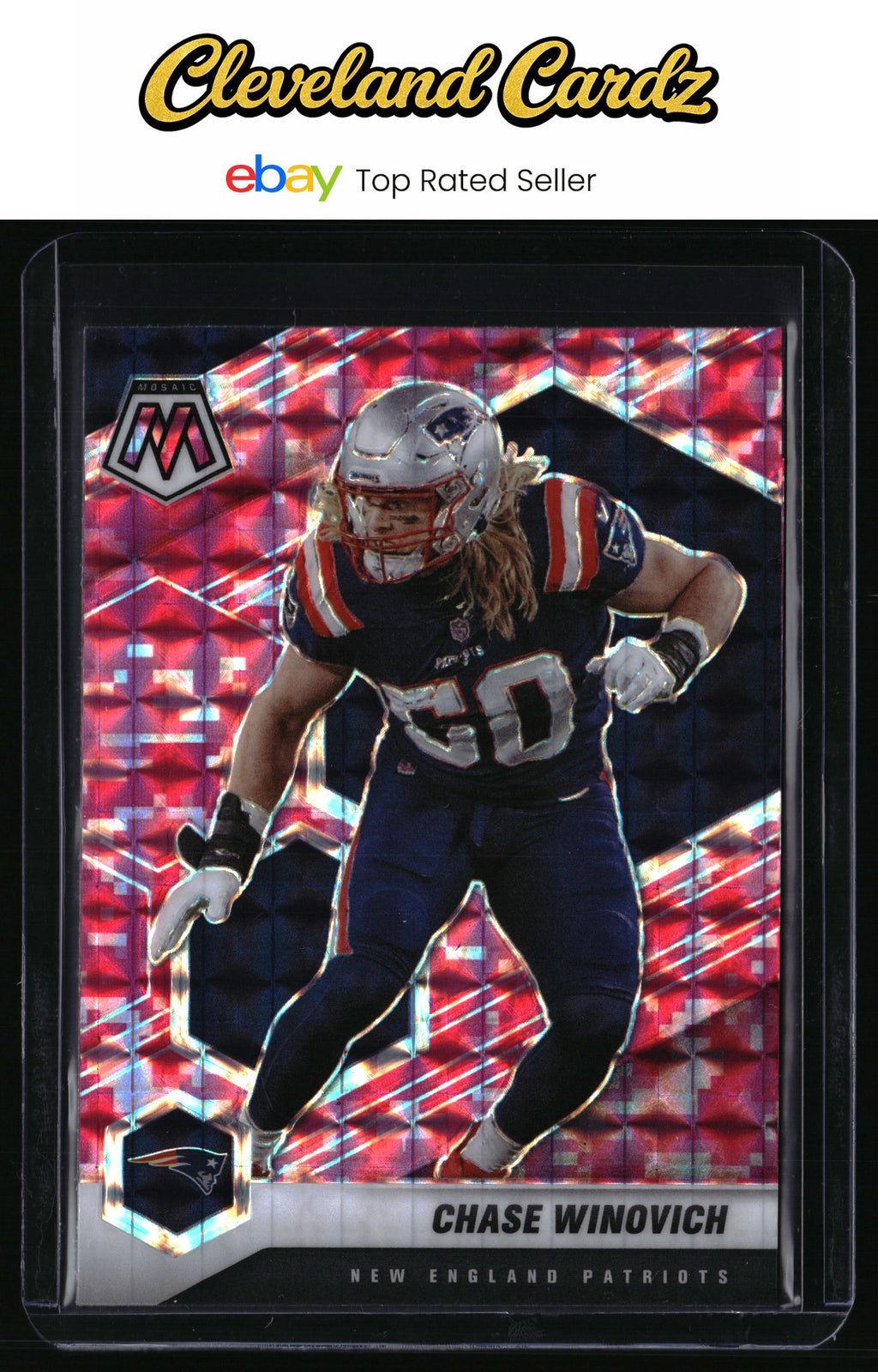 2021 Panini Mosaic #141 Chase Winovich Prizm Camo Pink