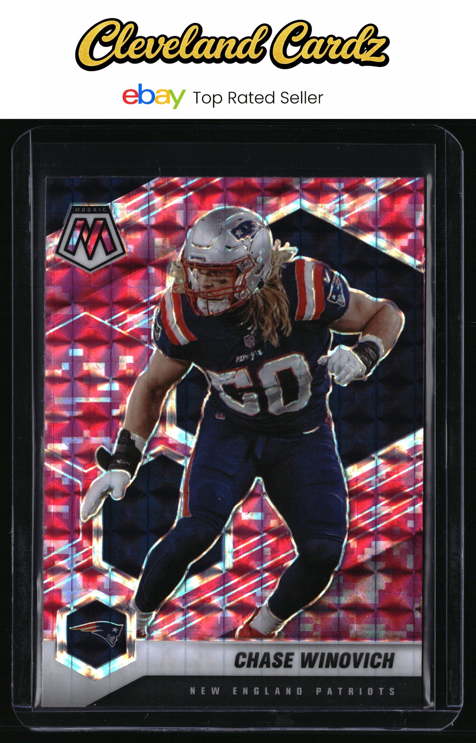 2021 Panini Mosaic #141 Chase Winovich Prizm Camo Pink