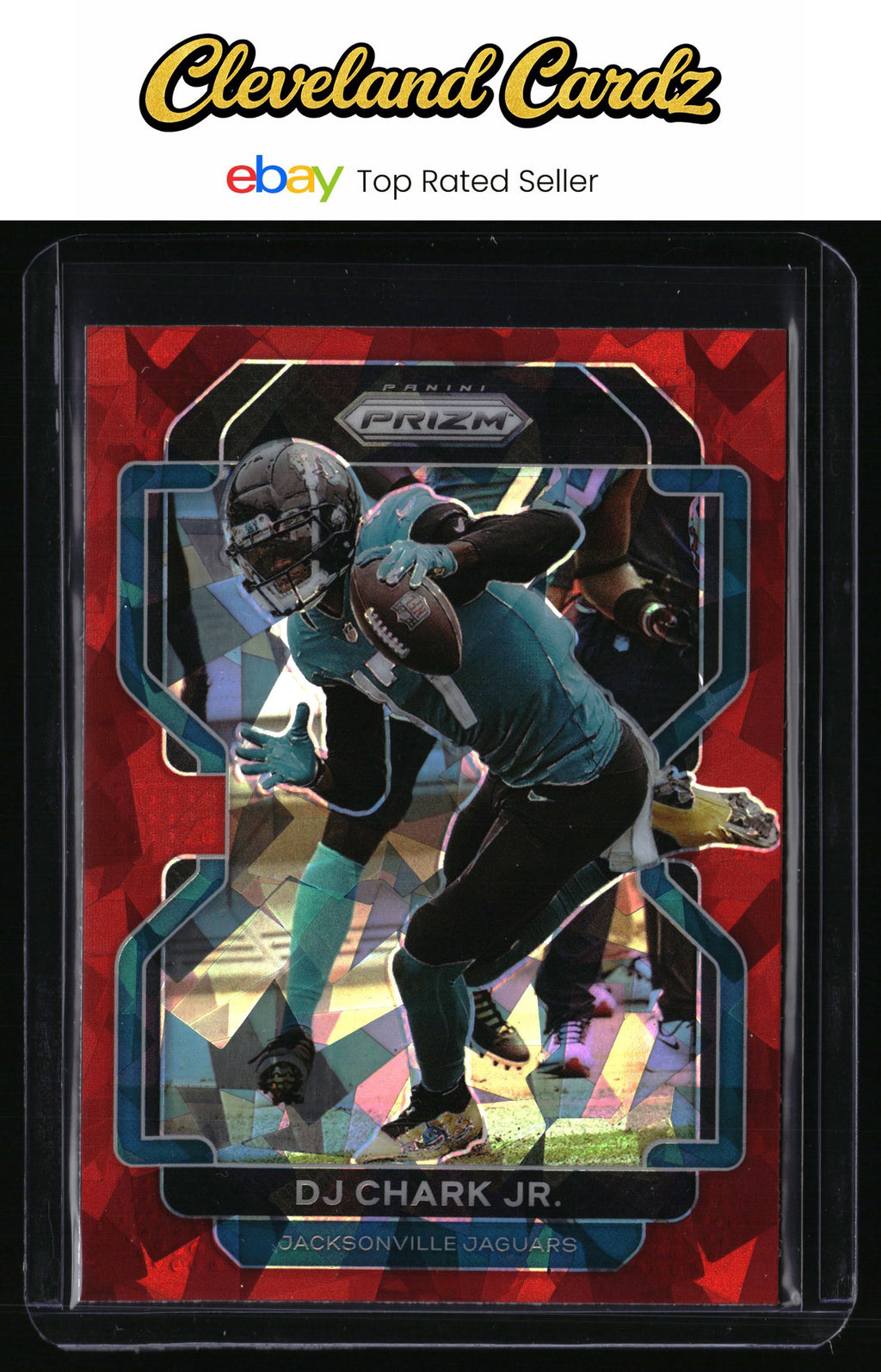 2021 Panini Prizm #11 DJ Chark Jr. Red Ice