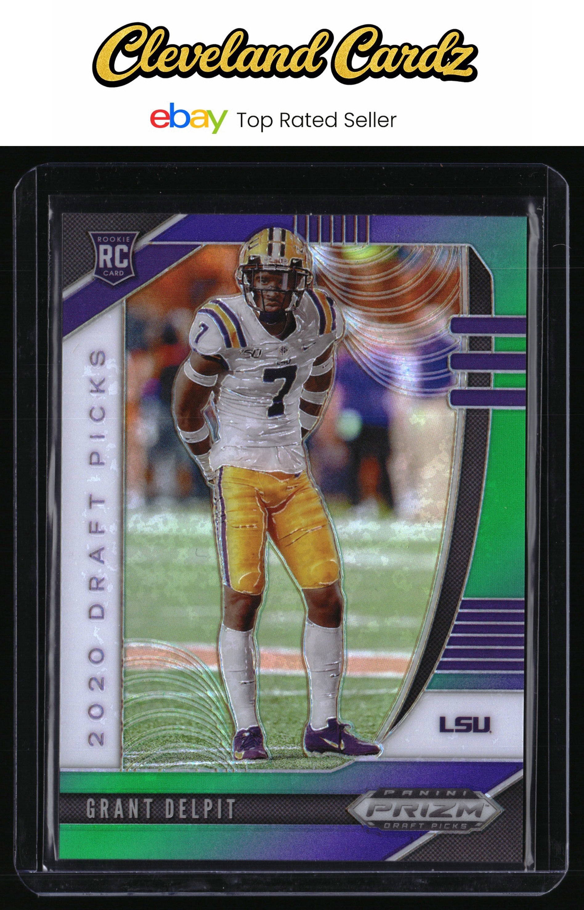 2020 Panini Prizm Draft Picks #153 Grant Delpit Prizms Green