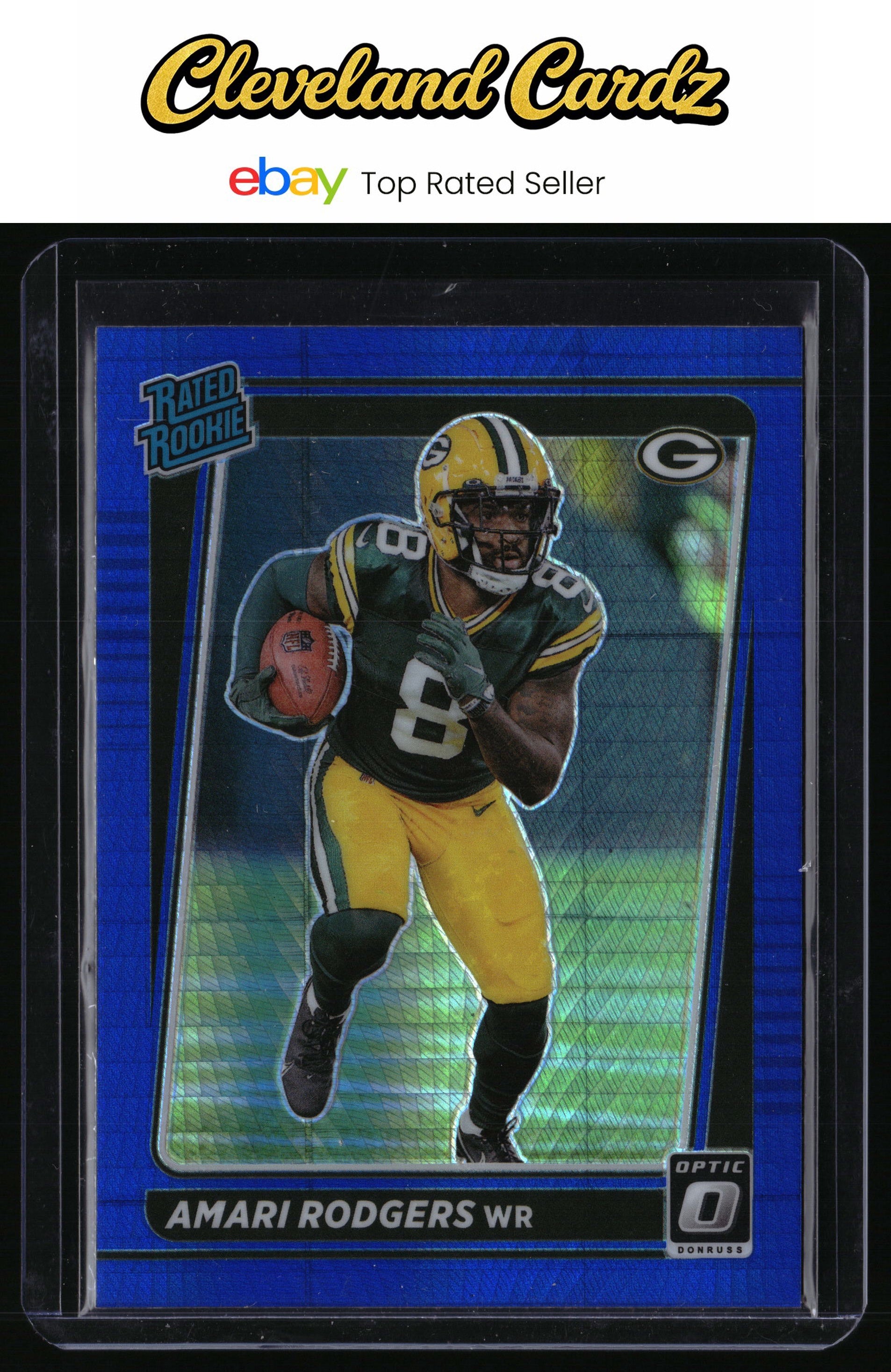 2021 Donruss Optic #261 Amari Rodgers Blue Hyper