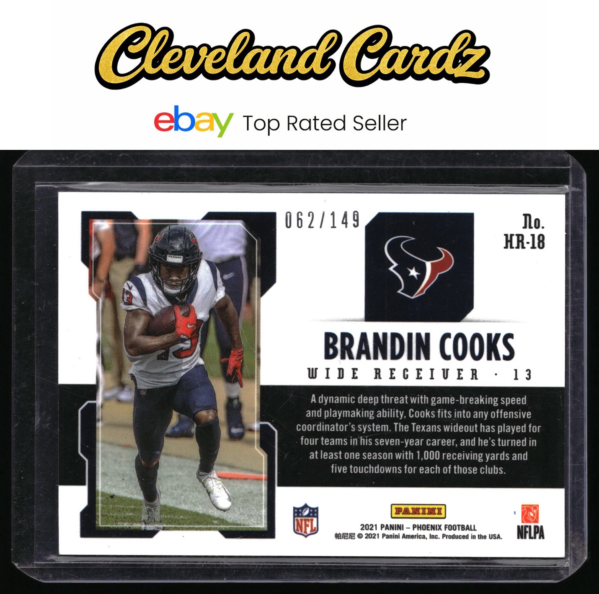 2021 Panini Phoenix #HR-18 Brandin Cooks Hot Routes Teal #/149