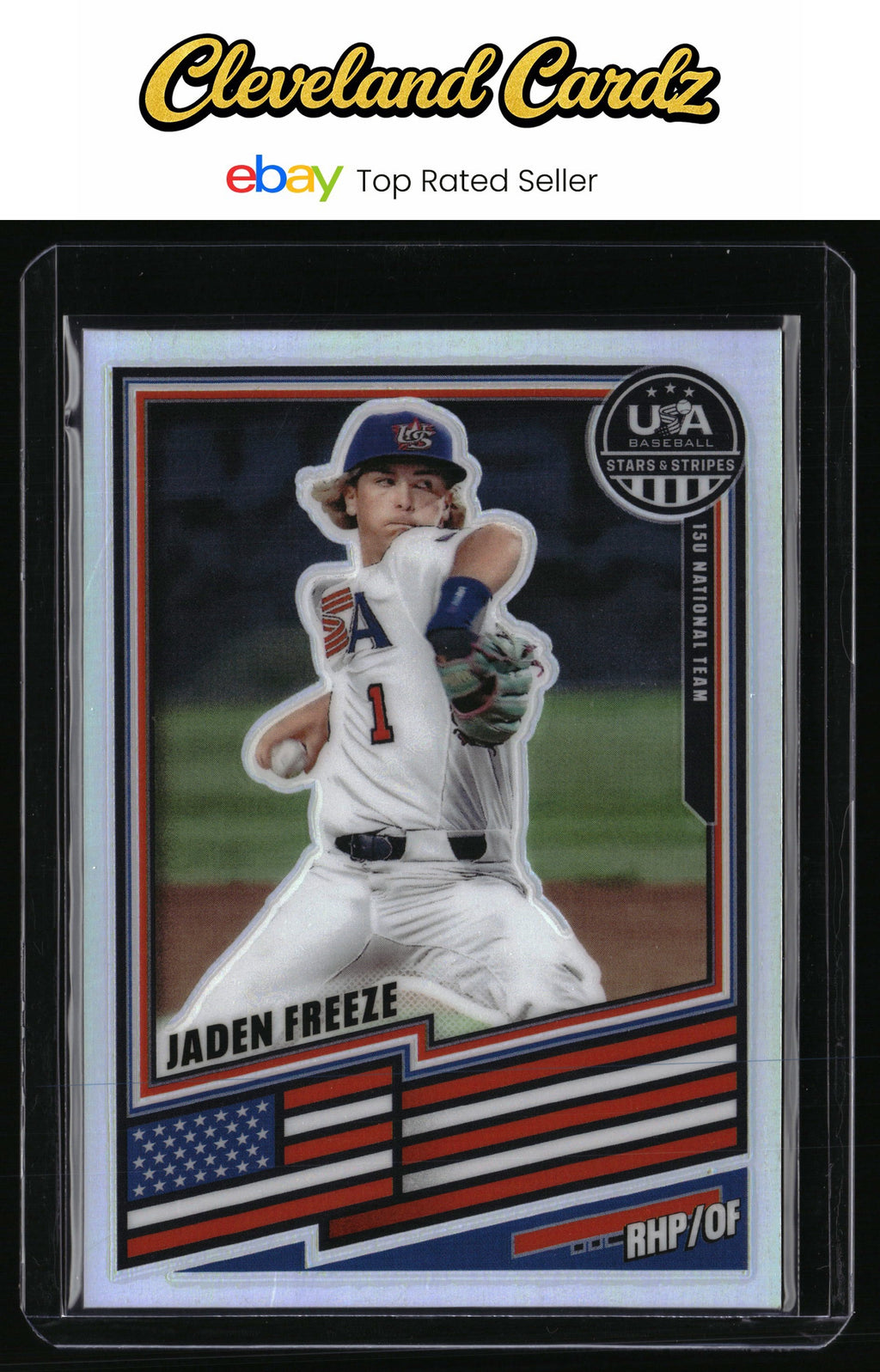 2026 Panini Stars & Stripes Prizm USA Baseball #116 Jaden Freeze