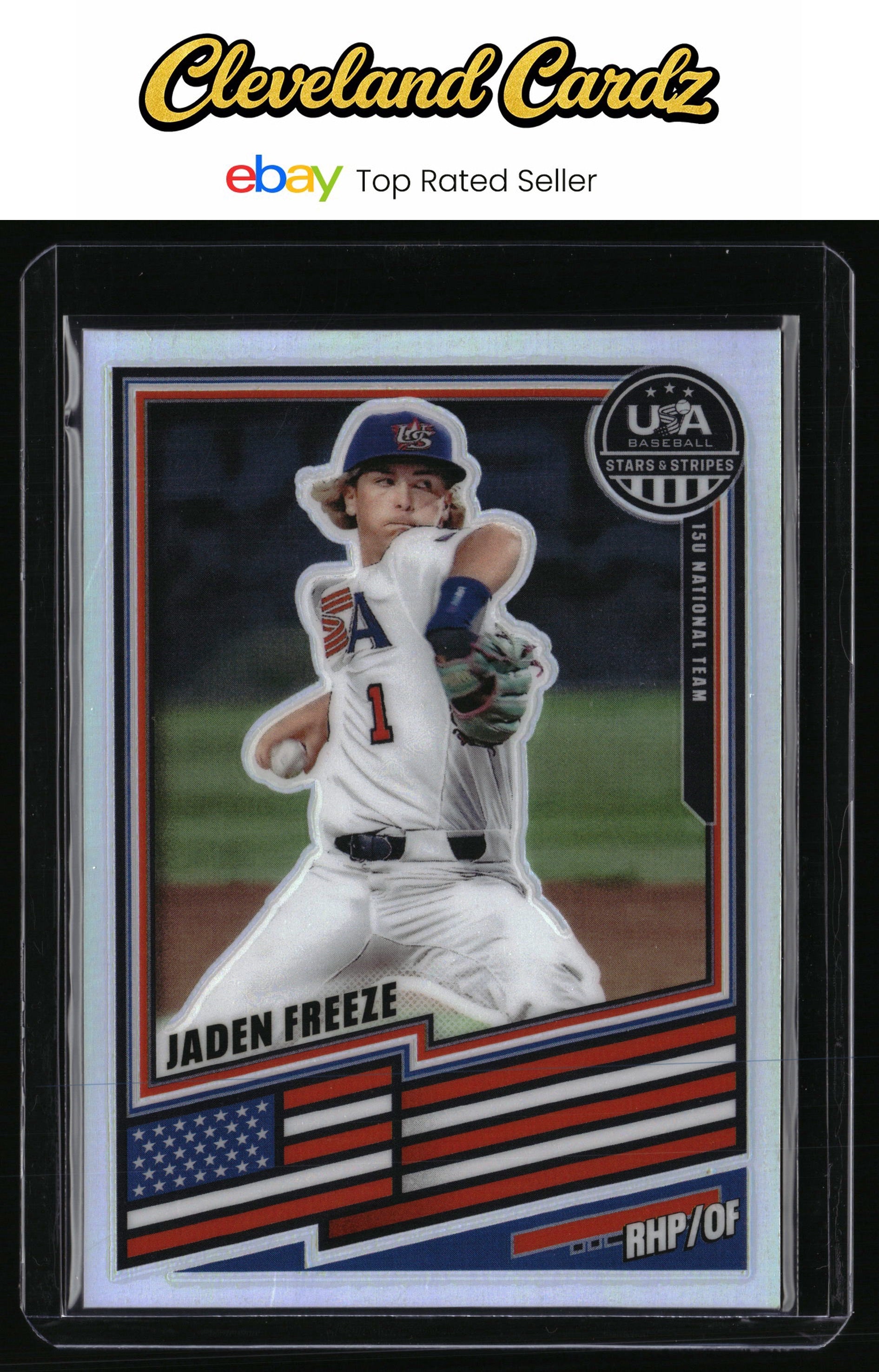2026 Panini Stars & Stripes Prizm USA Baseball #116 Jaden Freeze
