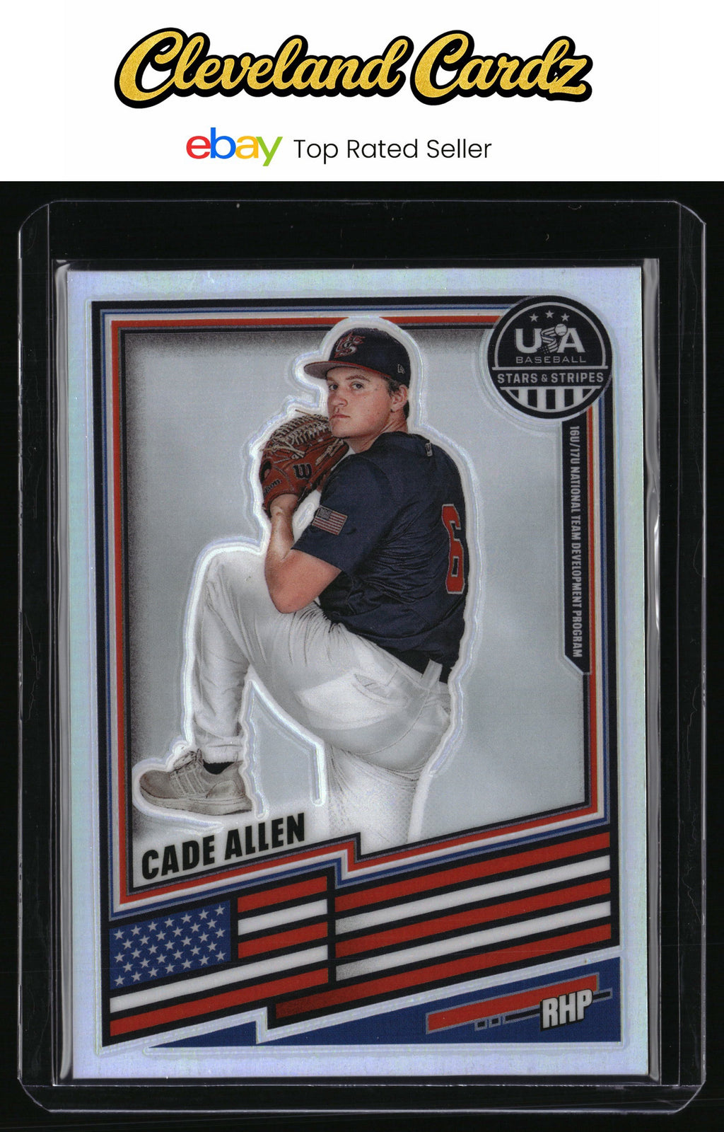 2026 Panini Stars & Stripes Prizm USA Baseball #174 Cade Allen