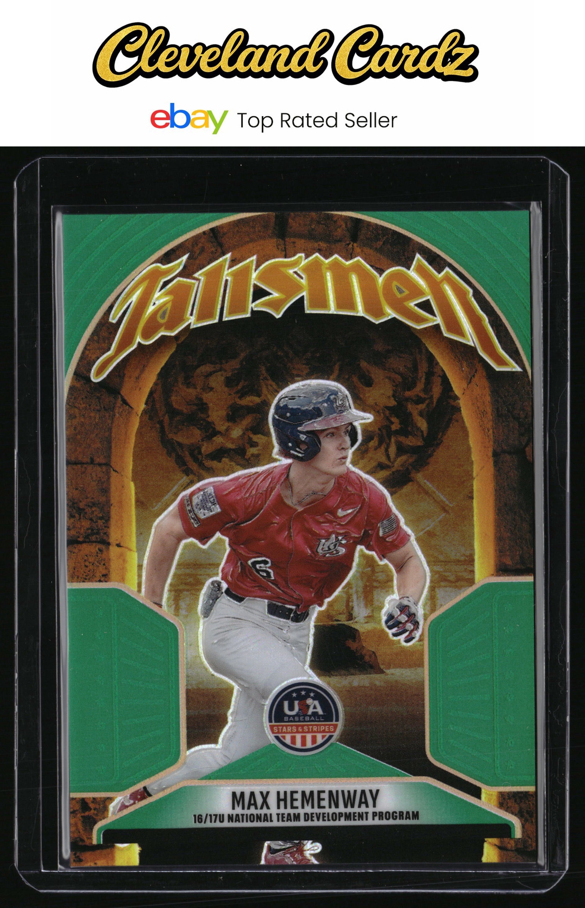 2026 Panini Stars & Stripes #20 Max Hemenway Talisman Prizms Green