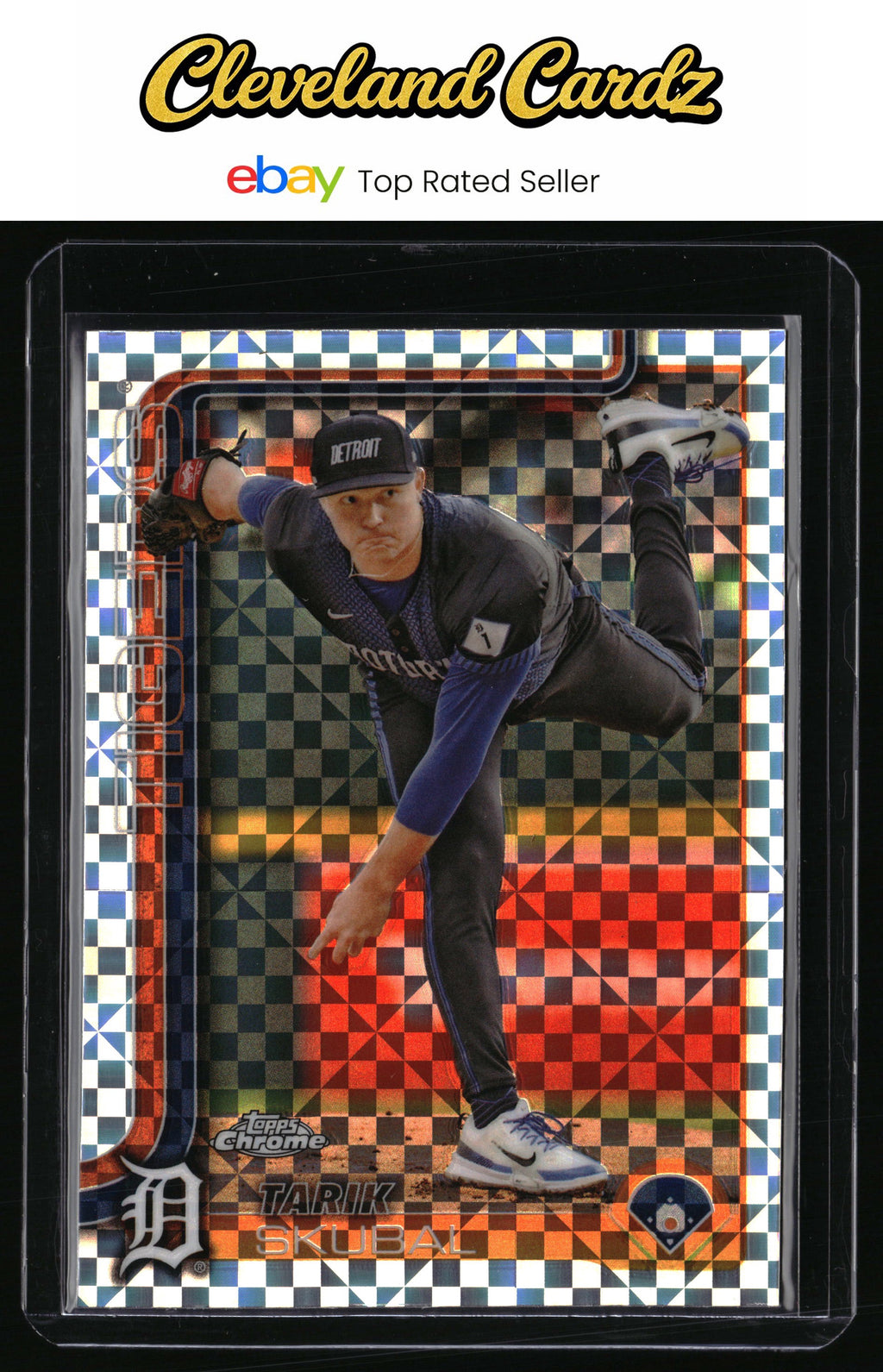 2025 Topps Chrome #258 Tarik Skubal X-Fractors