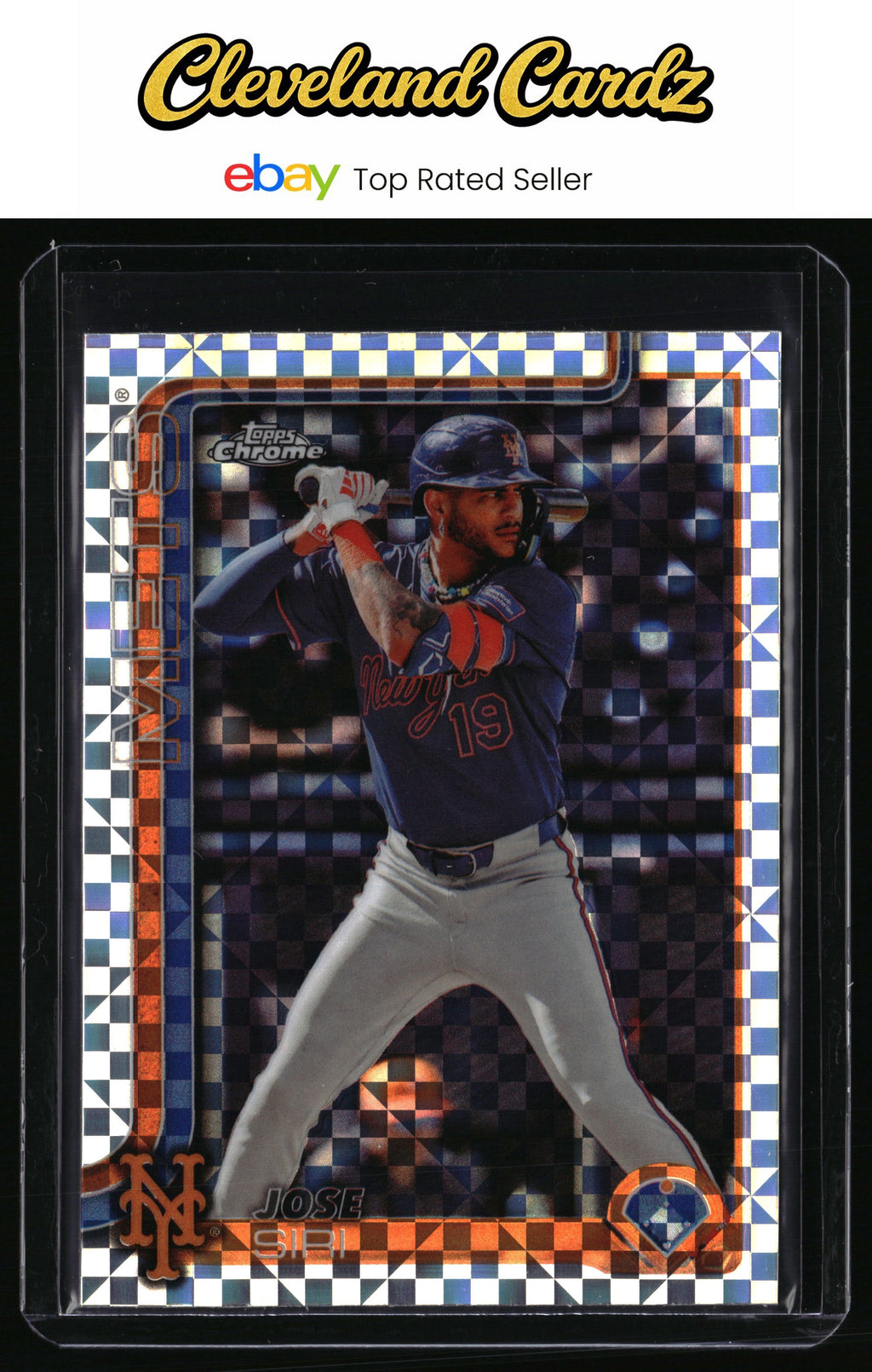 2025 Topps Chrome #195 Jose Siri X-Fractors