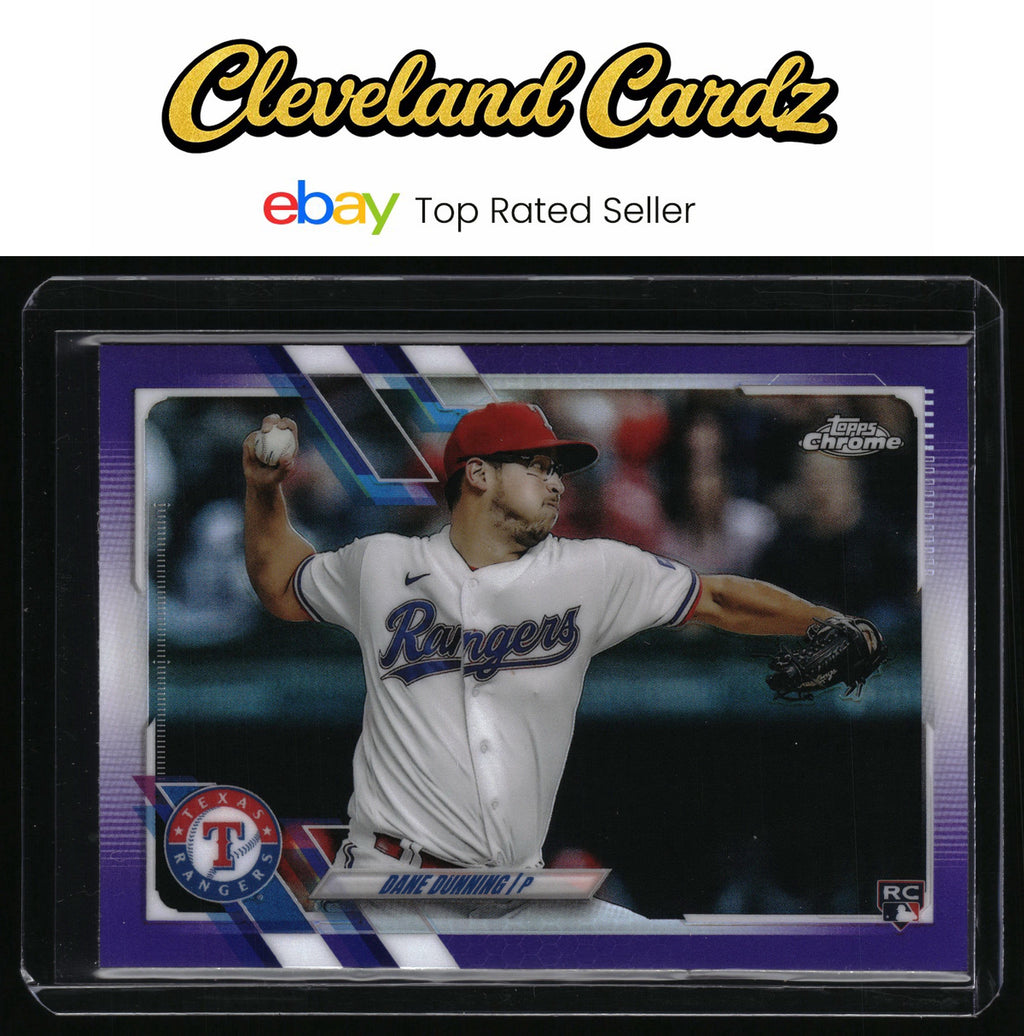 2021 Topps Chrome Update #USC9 Dane Dunning Purple Refractor