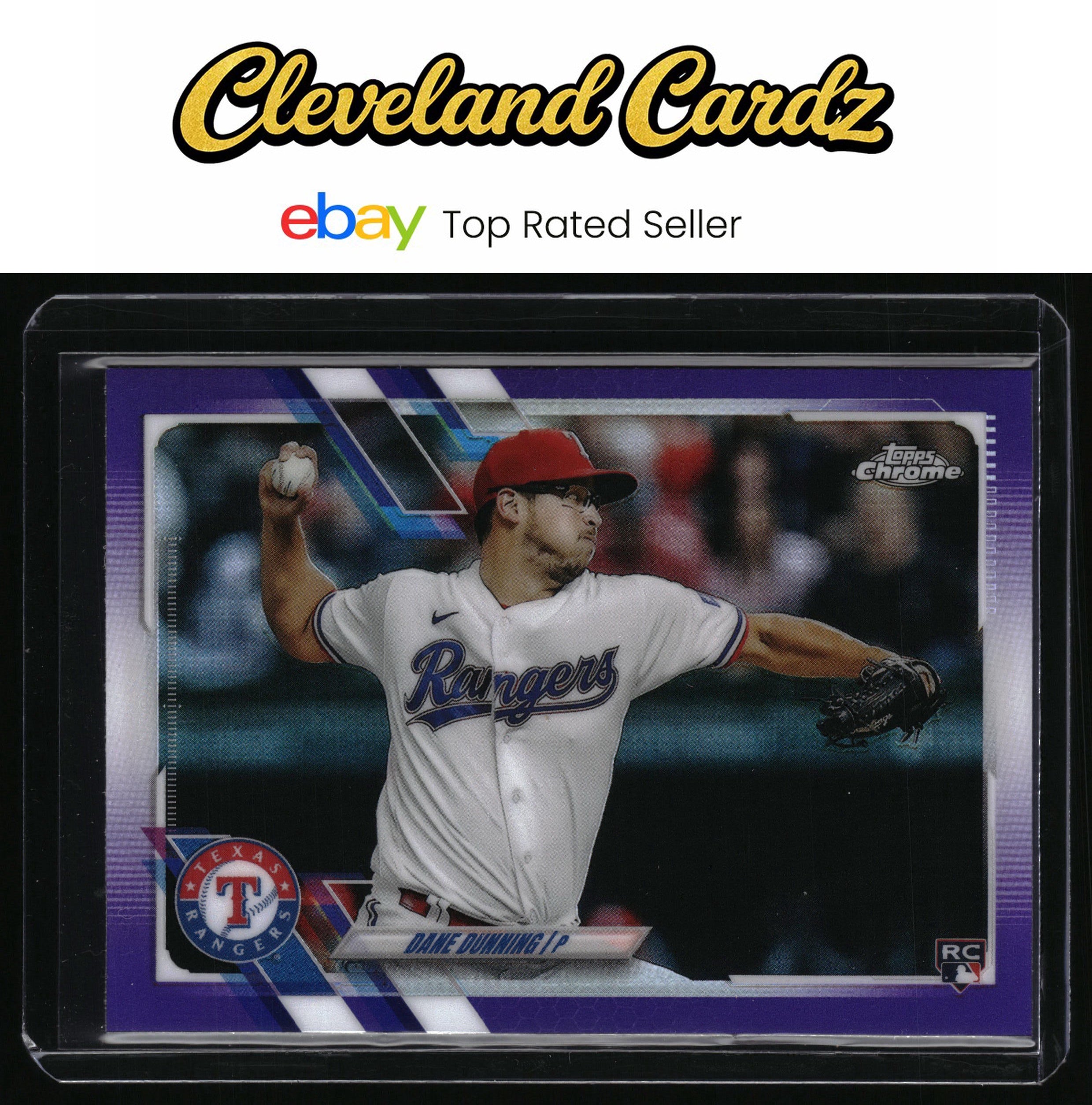 2021 Topps Chrome Update #USC9 Dane Dunning Purple Refractor
