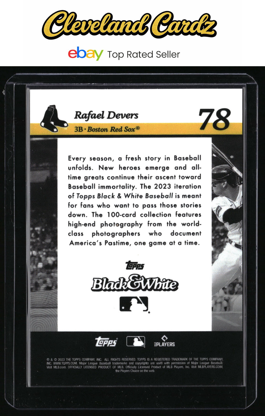 2023 Topps Black & White #78 Rafael Devers