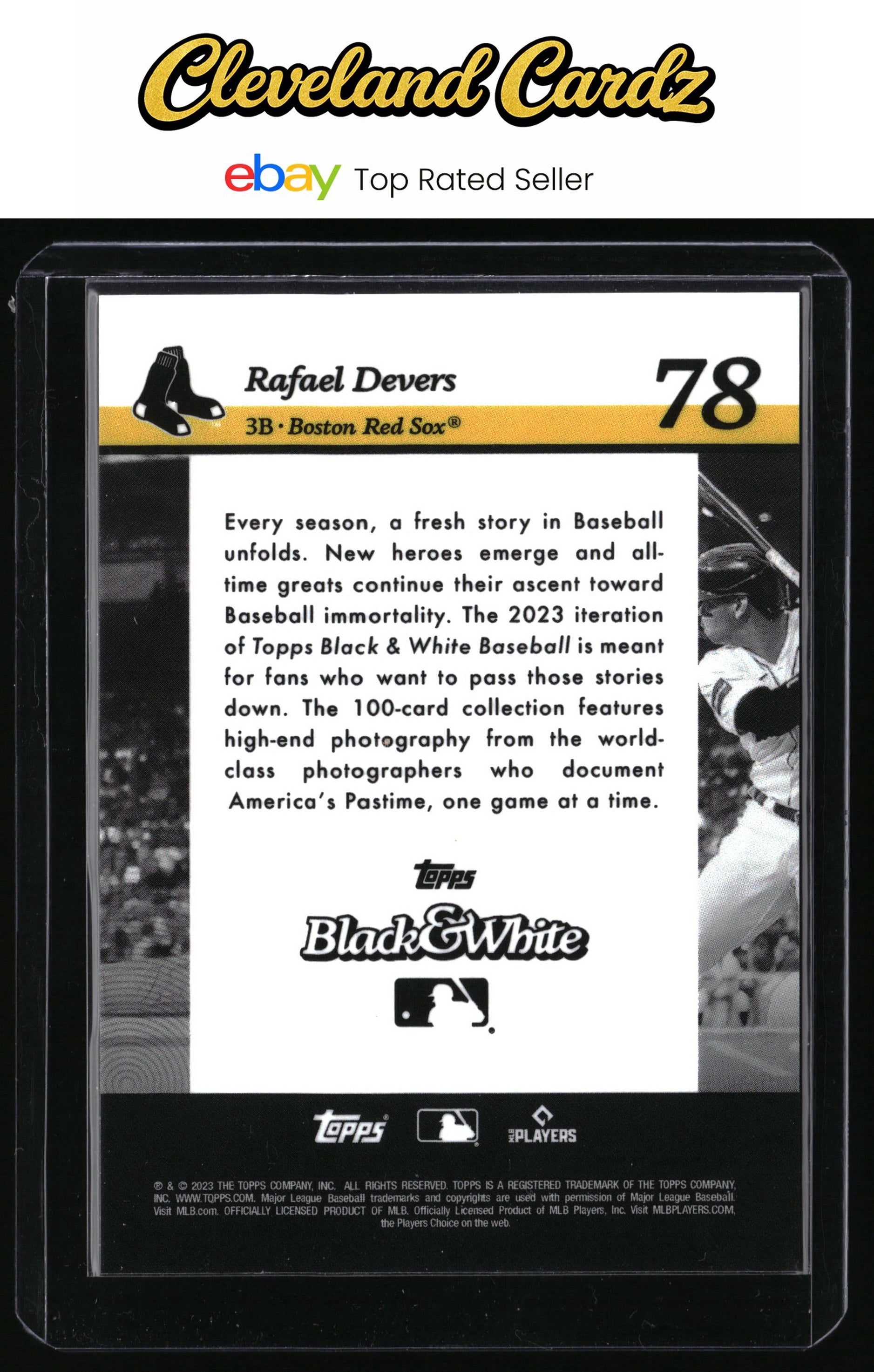 2023 Topps Black & White #78 Rafael Devers
