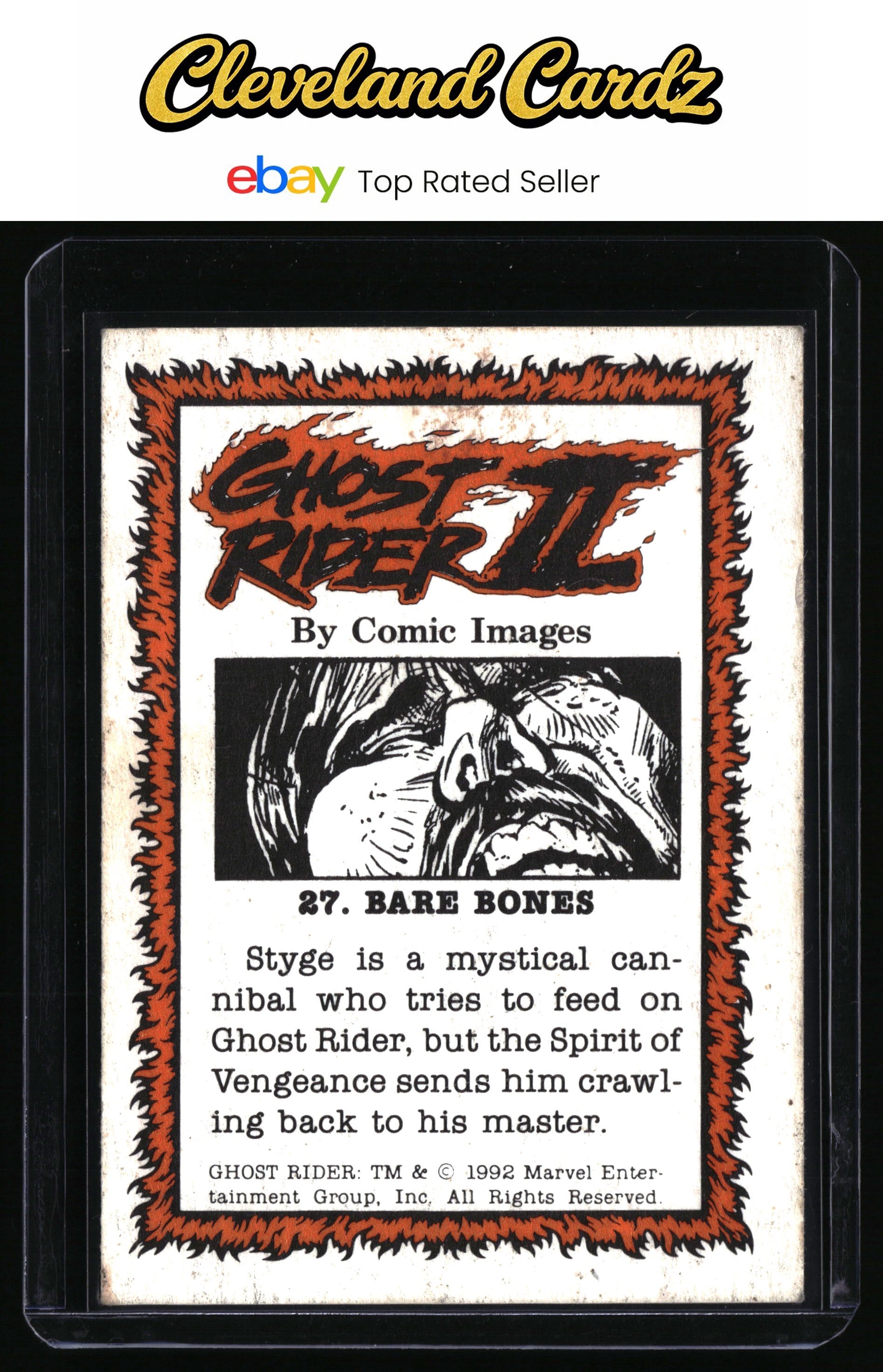 1992 Comic Images Ghost Rider II #27 Bare Bones