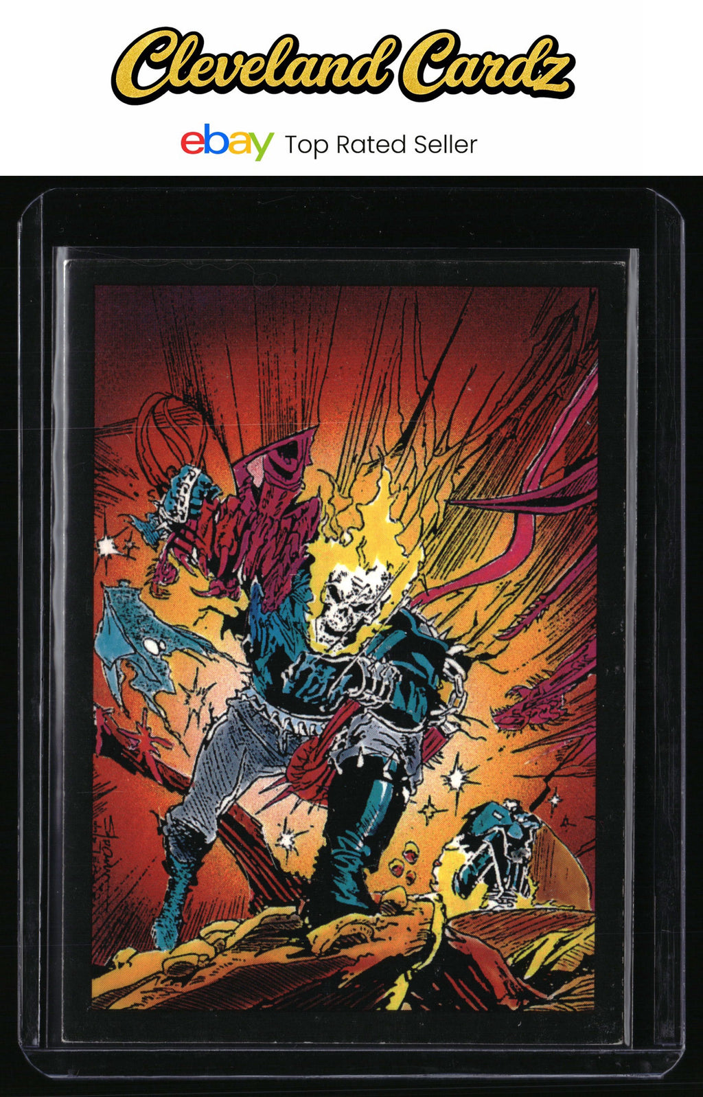 1992 Comic Images Ghost Rider II #4 Asleep