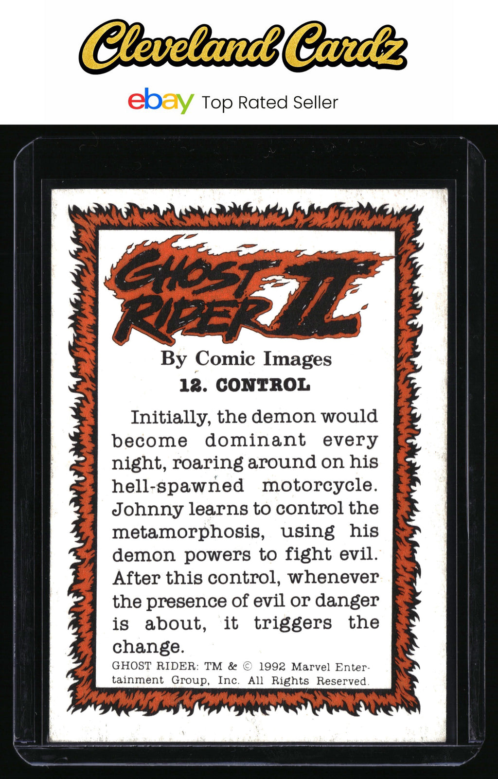 1992 Comic Images Ghost Rider II #12 Control