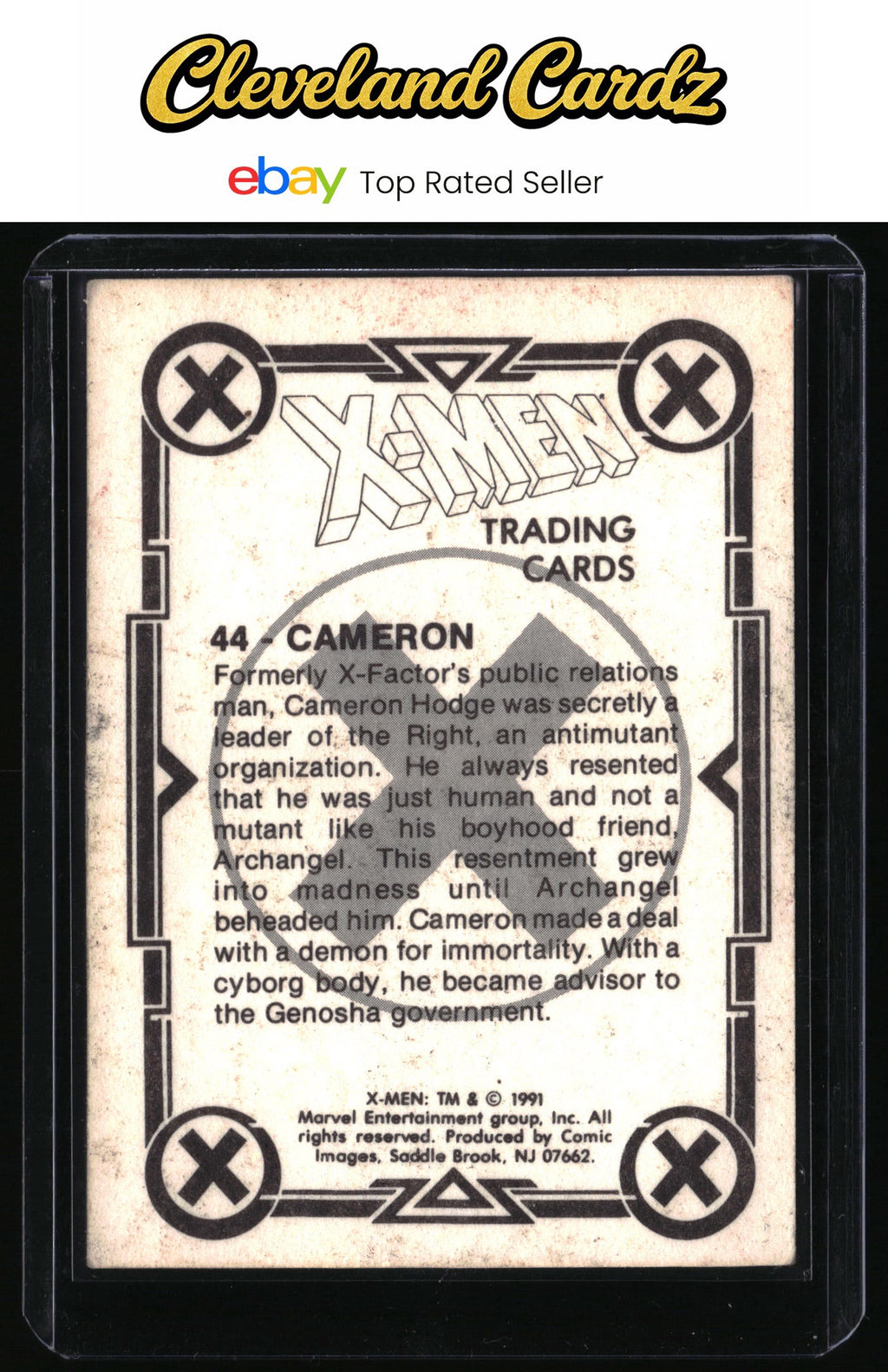 1991 Comic Images X-Men #44 Cameron
