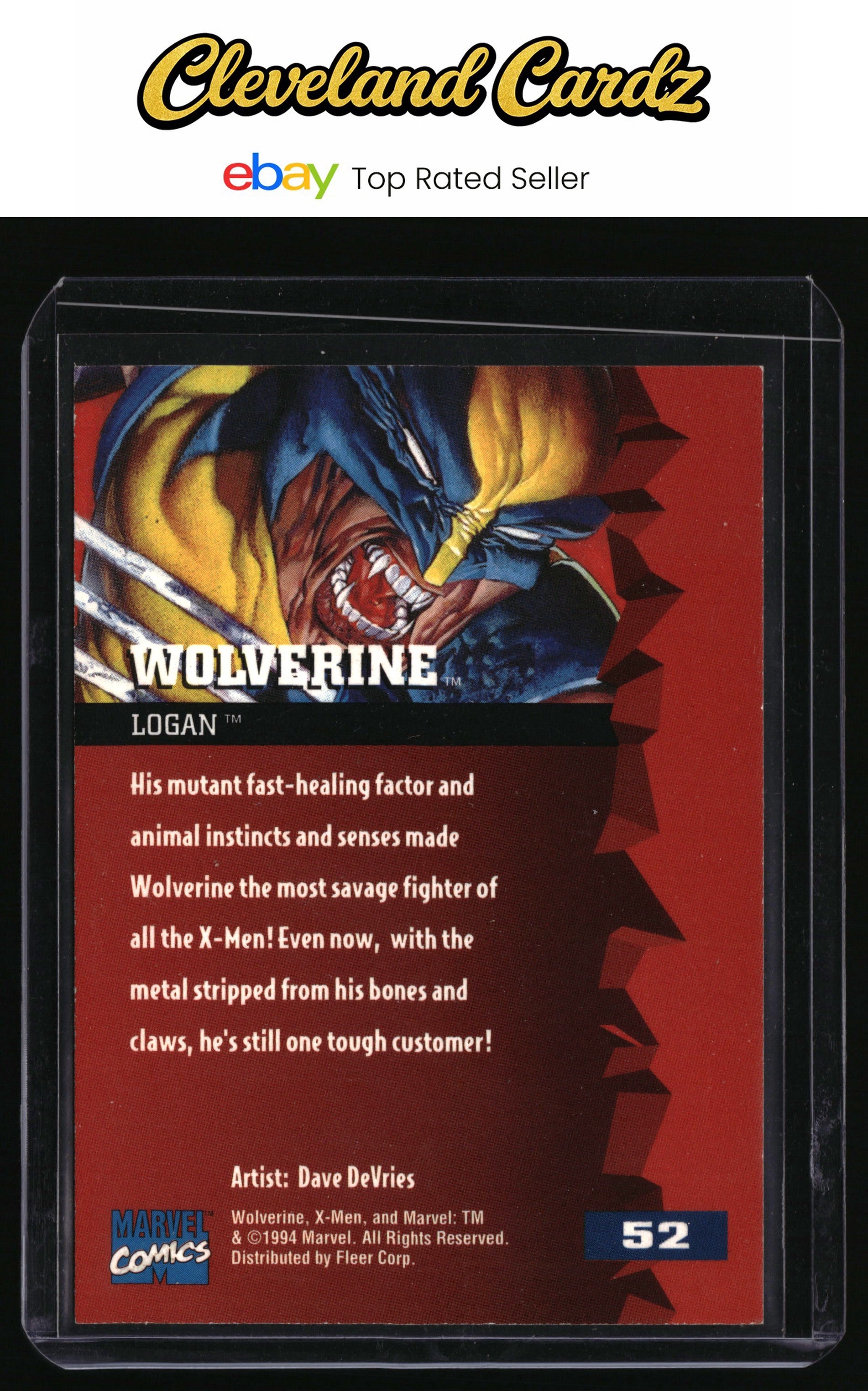 1995 Fleer Ultra X-Men #NNO Wolverine Promos