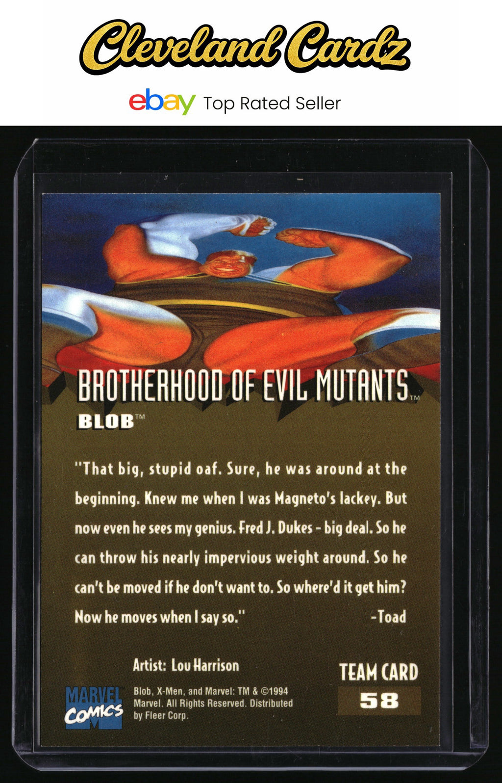 1995 Fleer Ultra X-Men #58 Blob