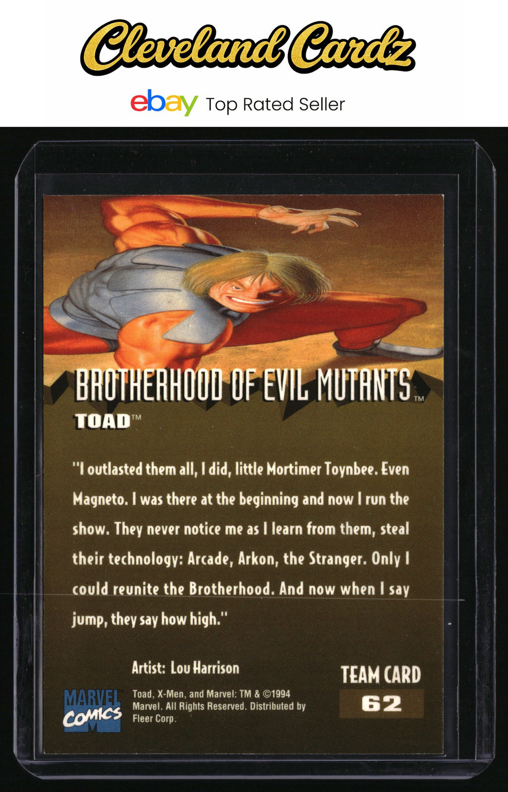 1995 Fleer Ultra X-Men #62 Toad