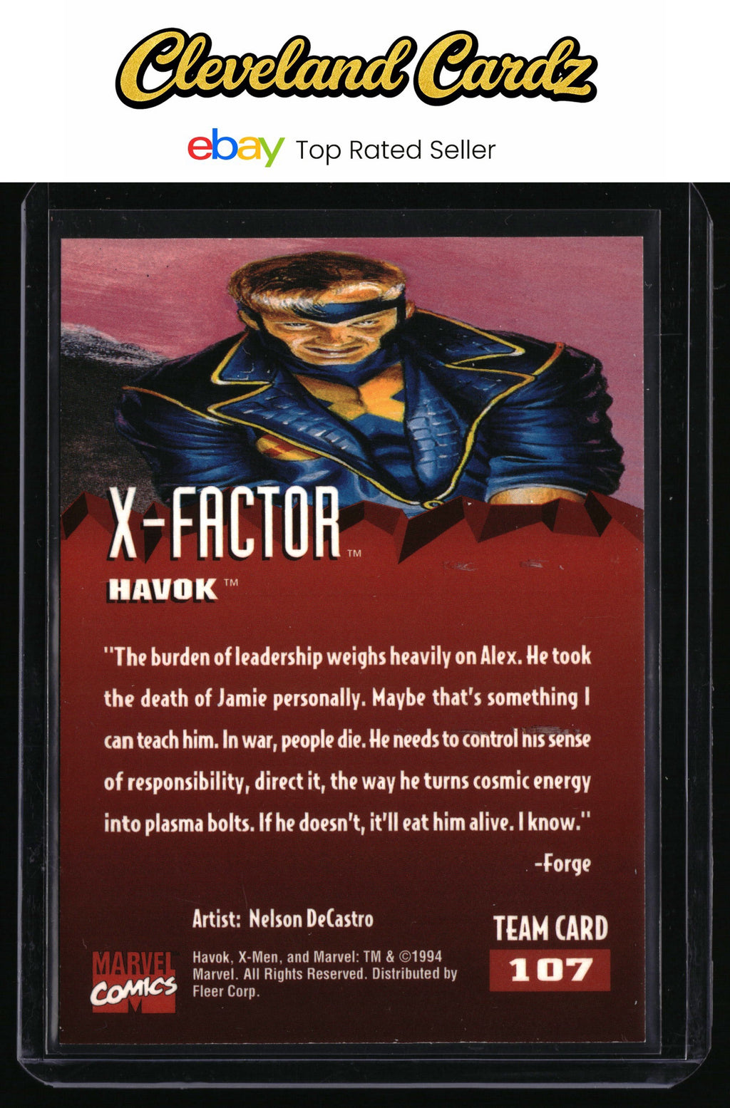 1995 Fleer Ultra X-Men #107 Havok