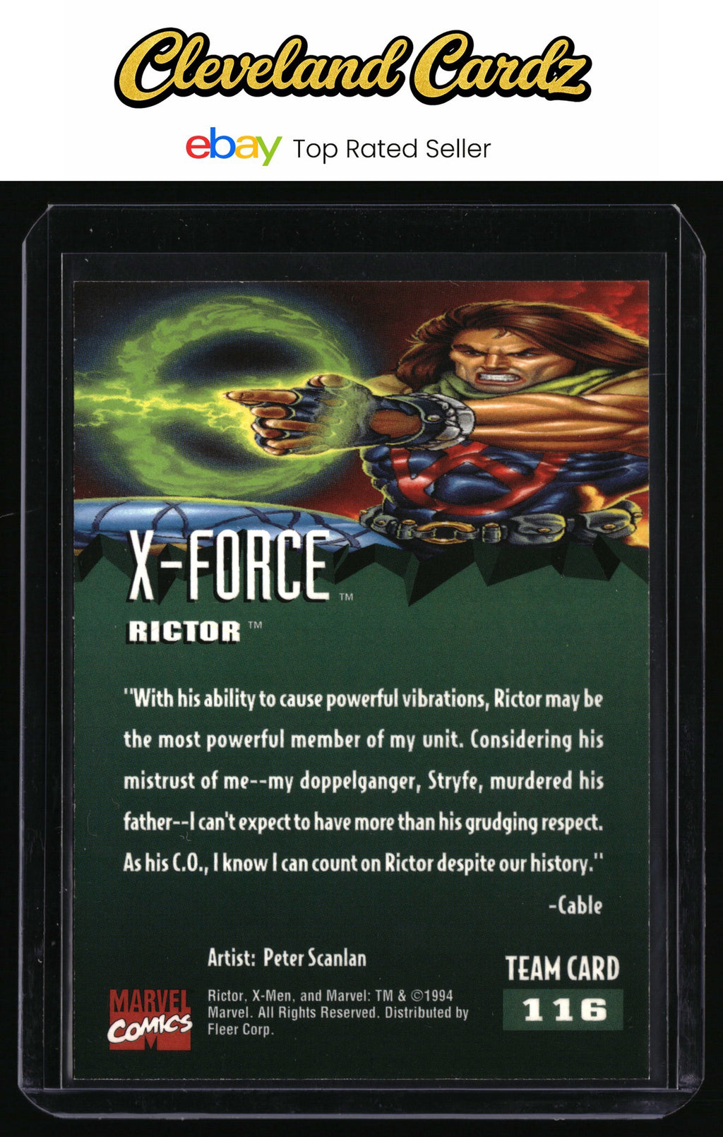 1995 Fleer Ultra X-Men #116 Rictor