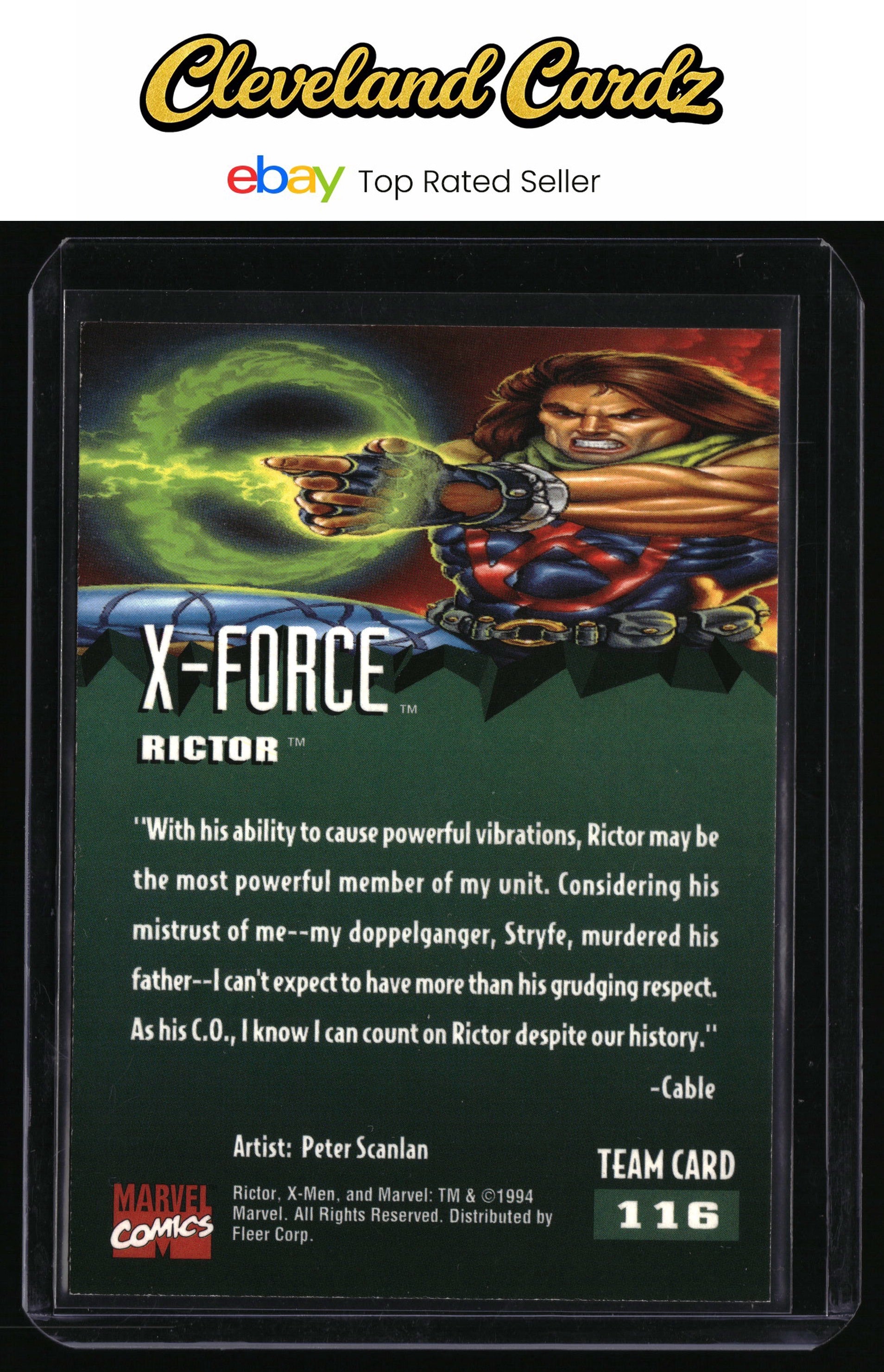 1995 Fleer Ultra X-Men #116 Rictor