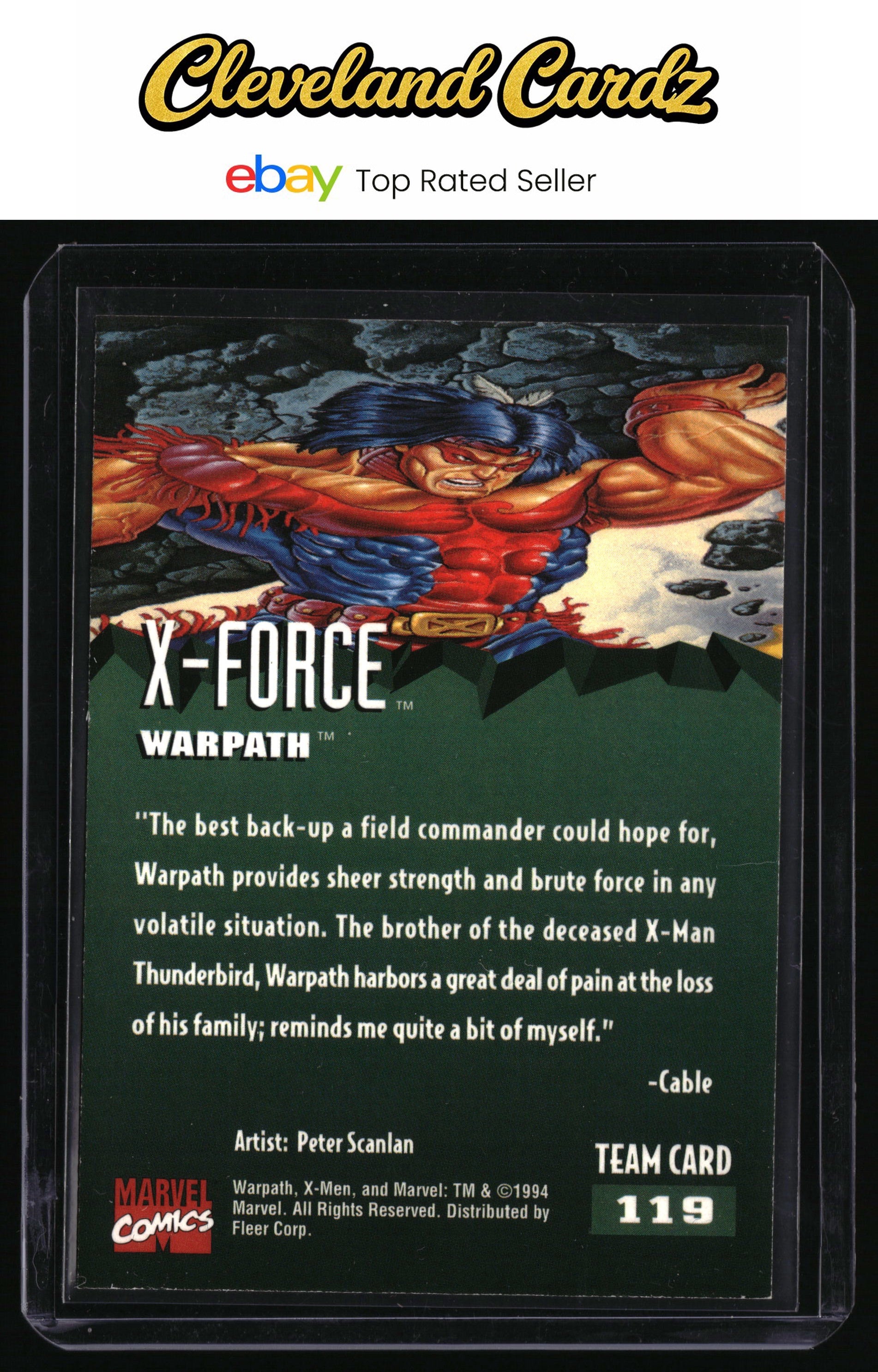 1995 Fleer Ultra X-Men #119 Warpath