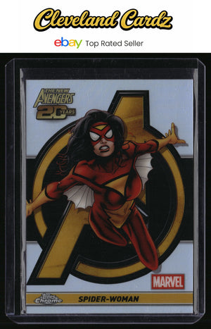 2025 Topps Chrome Marvel #AV-5 Spider-Woman The New Avengers 20th Anniversary