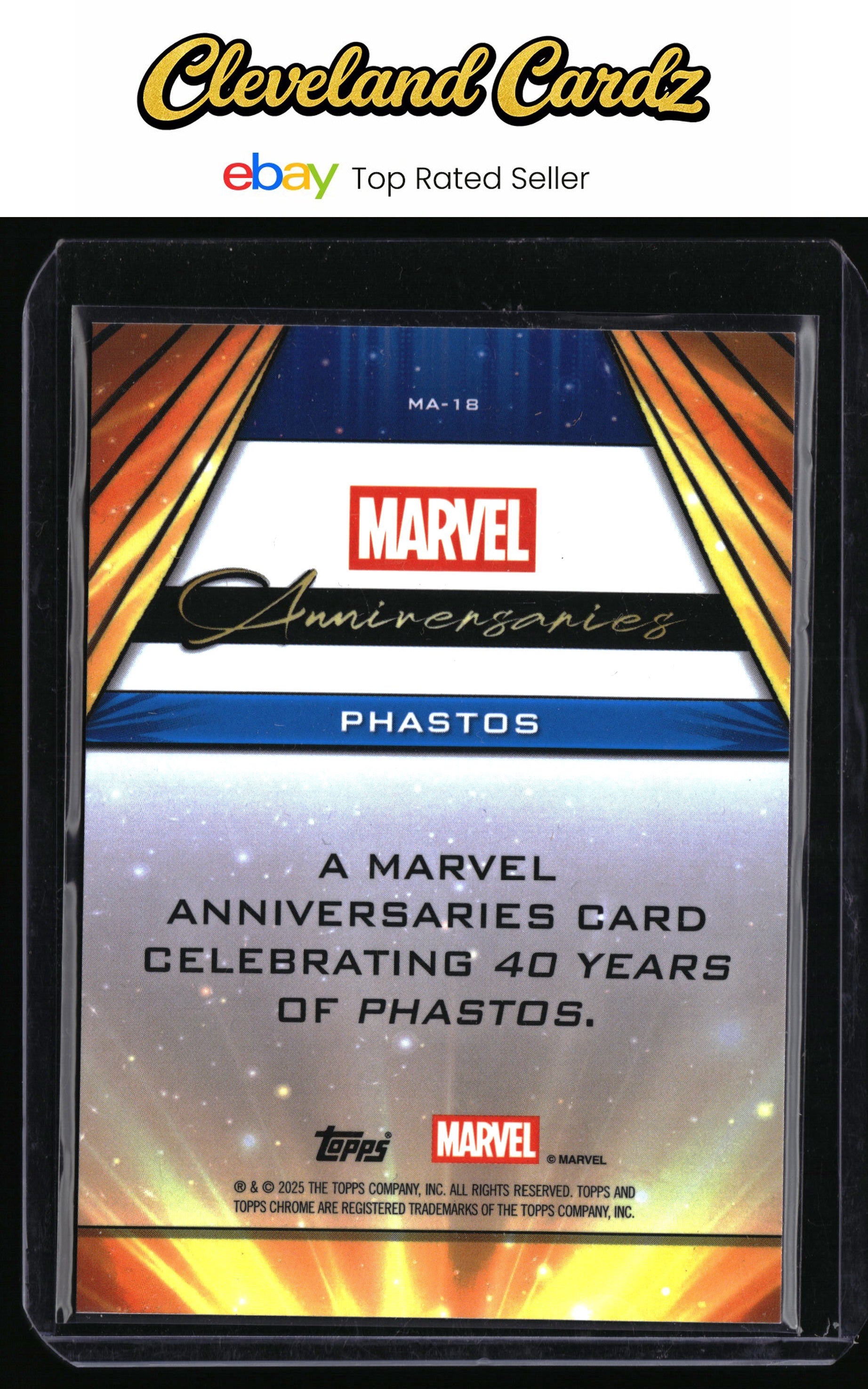 2025 Topps Chrome Marvel #MA-18 Phastos Marvel Anniversaries