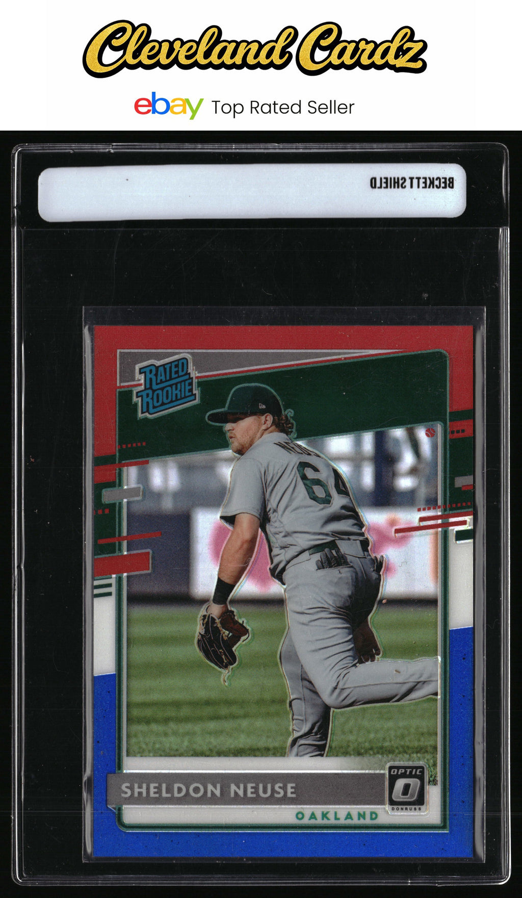 2020 Donruss Optic #69 Sheldon Neuse Red, White and Blue #/150