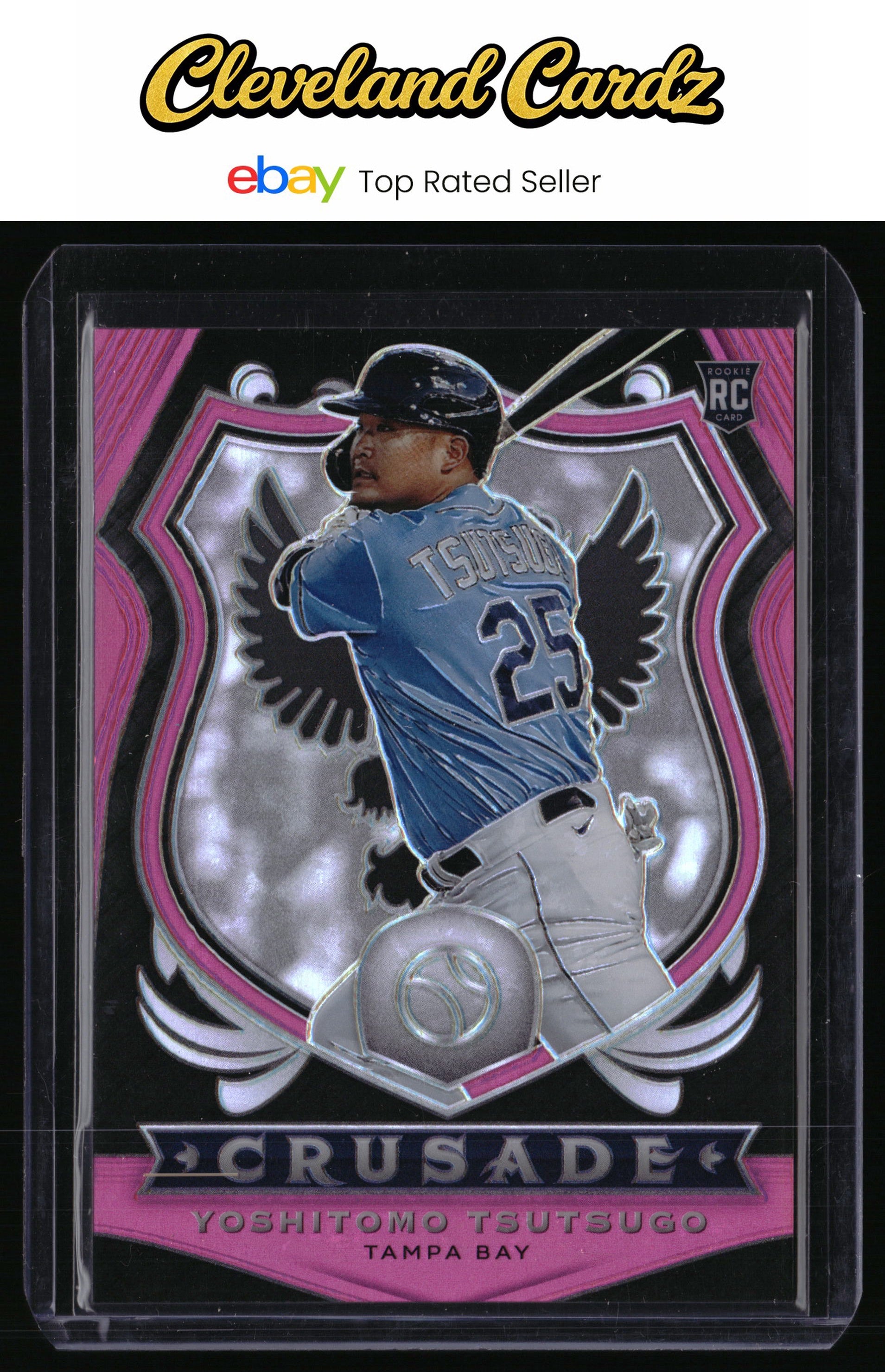 2020 Panini Chronicles #6 Yoshitomo Tsutsugo Contenders Optic Pink #/25