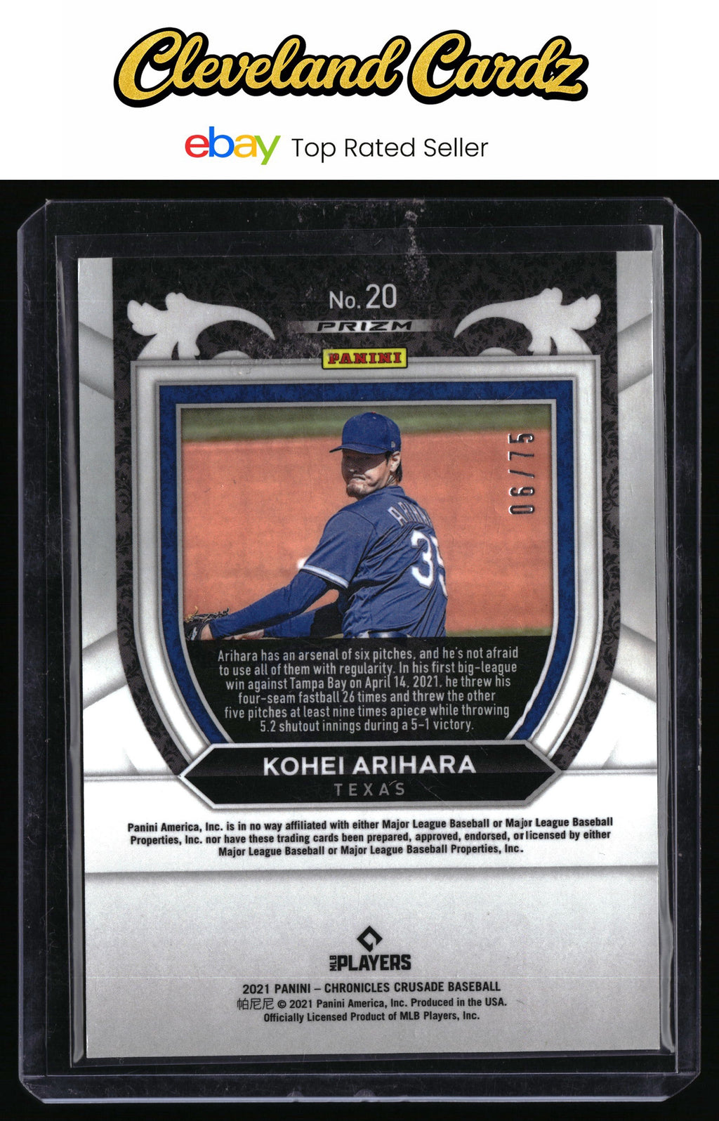 2021 Panini Chronicles #20 Kohei Arihara Crusade Green #/75