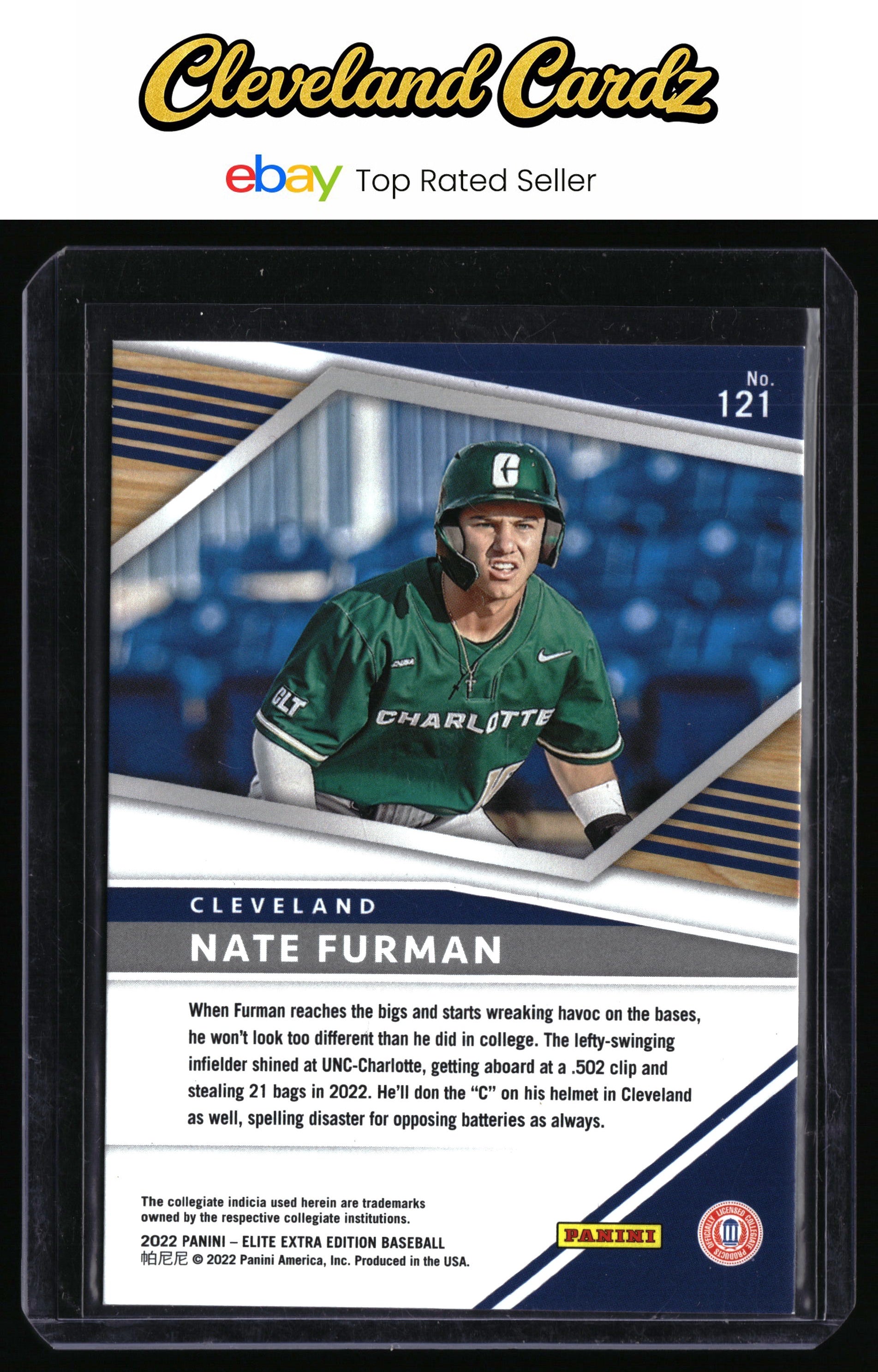 2022 Panini Elite Extra Edition #121 Nate Furman Status Red #/299