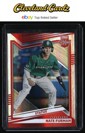 2022 Panini Elite Extra Edition #121 Nate Furman Status Red #/299