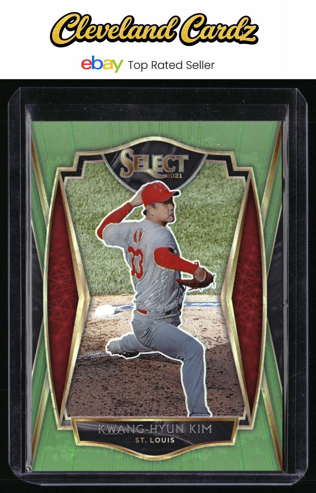 2021 Panini Select #101 Kwang-Hyun Kim Neon Green Prizm #/99 *Bookend*