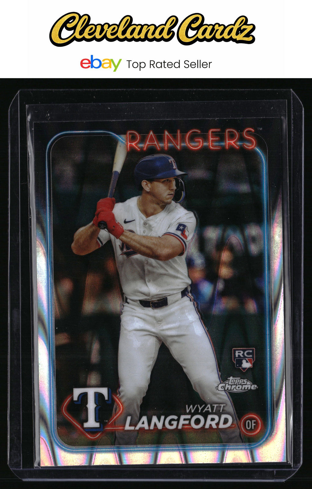 2024 Topps Chrome #122 Wyatt Langford Raywave Refractors