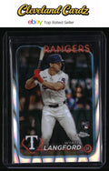 2024 Topps Chrome #122 Wyatt Langford Raywave Refractors