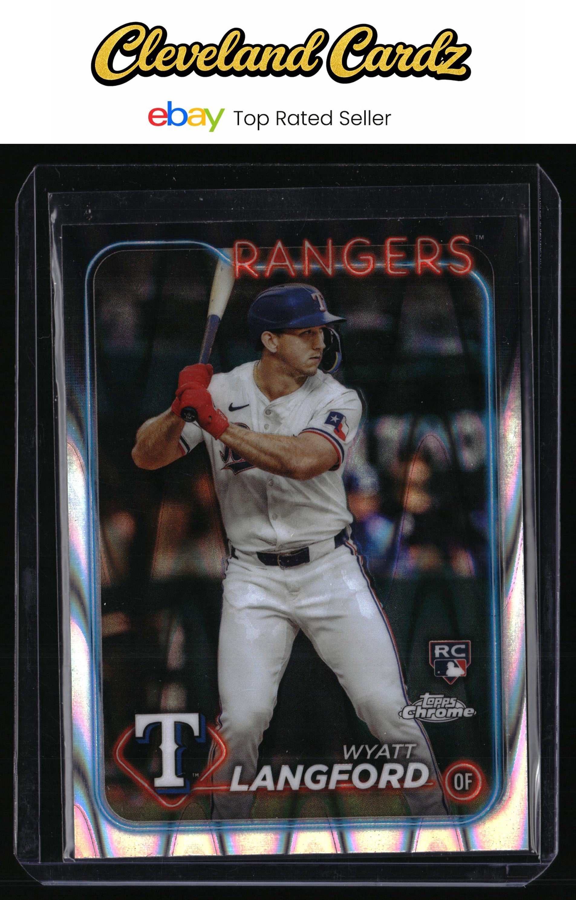 2024 Topps Chrome #122 Wyatt Langford Raywave Refractors