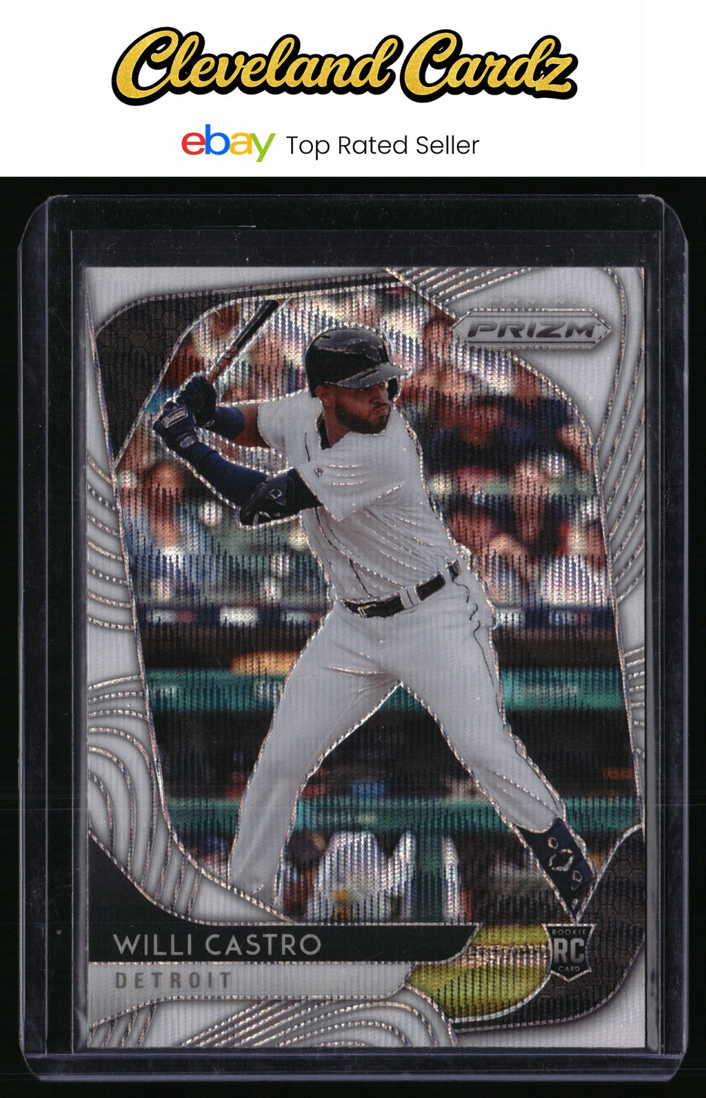 2020 Panini Prizm #113 Willi Castro White Wave Prizm