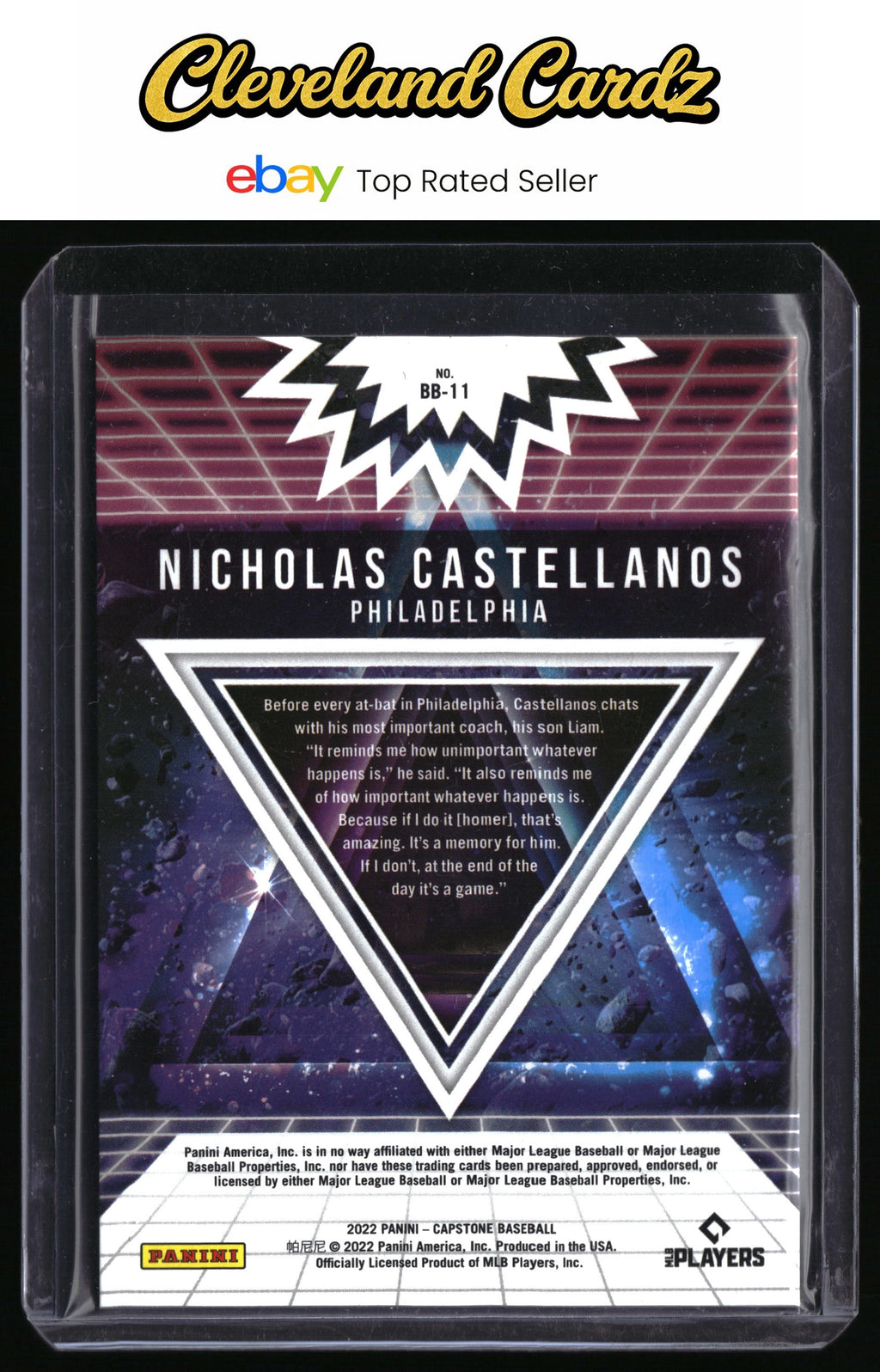 2022 Panini Capstone #BB-11 Nicholas Castellanos Big Bang