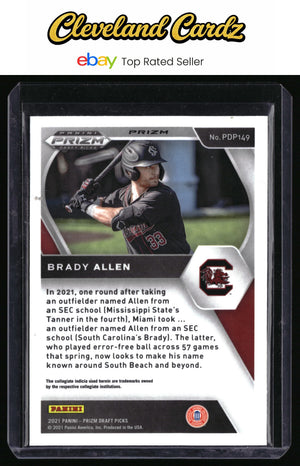 2021 Panini Prizm Draft Picks #PDP149 Brady Allen Blue Prizm