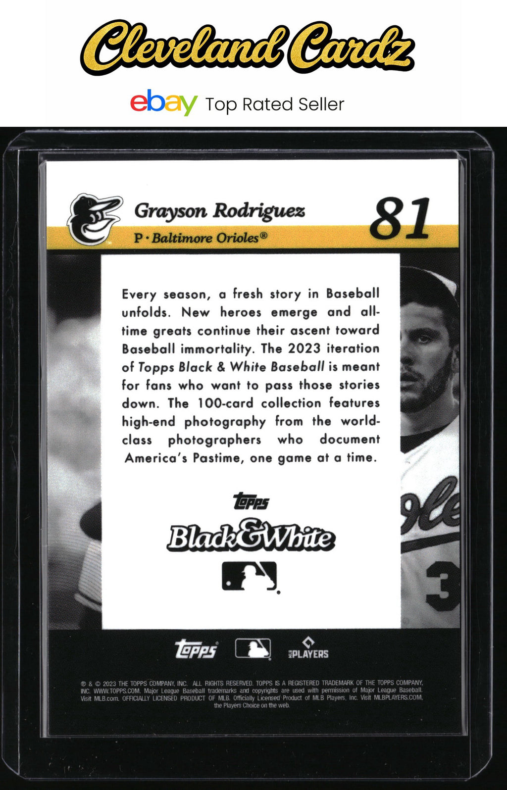 2023 Topps Black & White #81 Grayson Rodriguez